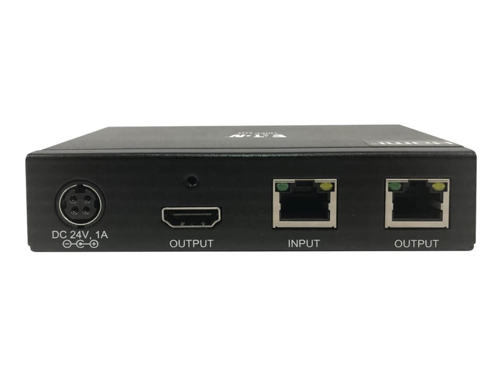 Tripp Eaton Tripp Lite Series HDMI over Cat6 Receiver with Repeater, 4K 60Hz, HDR, 4:4:4, IR Transceiver, PoC, HDCP 2.2, 230 ft., TAA