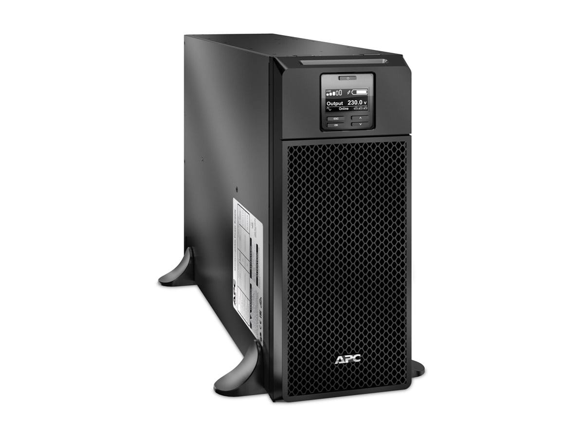 APC Smart-UPS SRT - USV - online, Turm, 6x C13, 4x C19 IEC-Steckdosen, Netzwerk-Karte, SmartSlot, verlängerte Laufzeit, ohne Rack-Kit