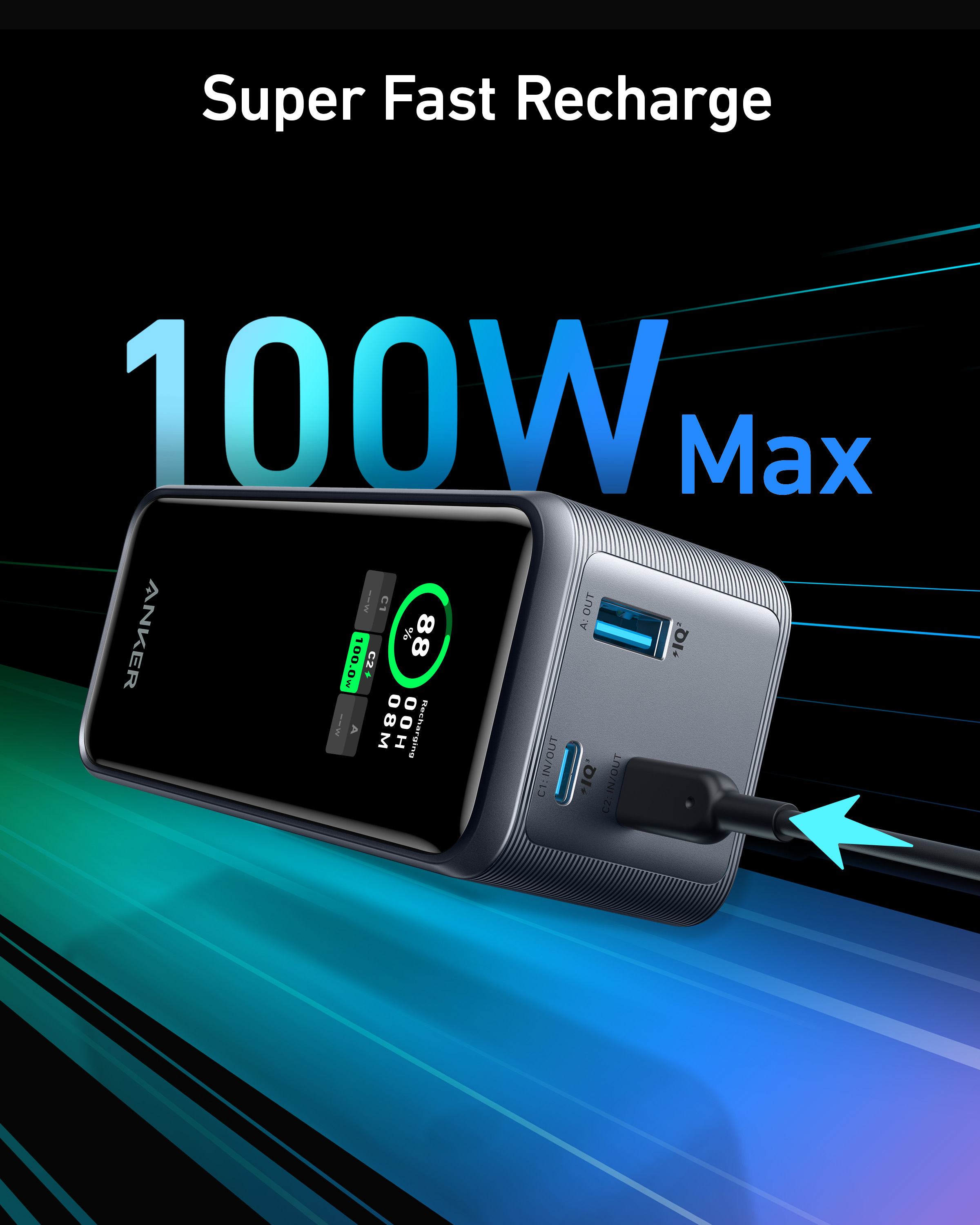 ANKER Prime - Powerbank - 5 / 9 / 10 / 12 / 15