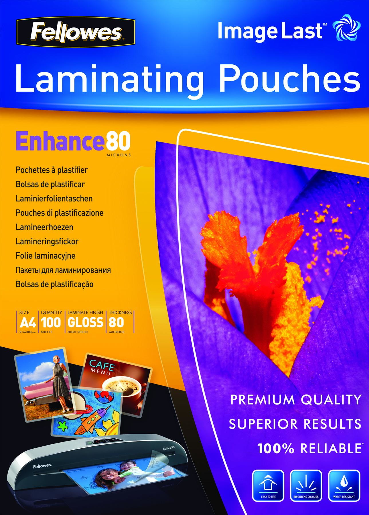 Fellowes 80 Mikron - A4 (210 x 297 mm) Taschen