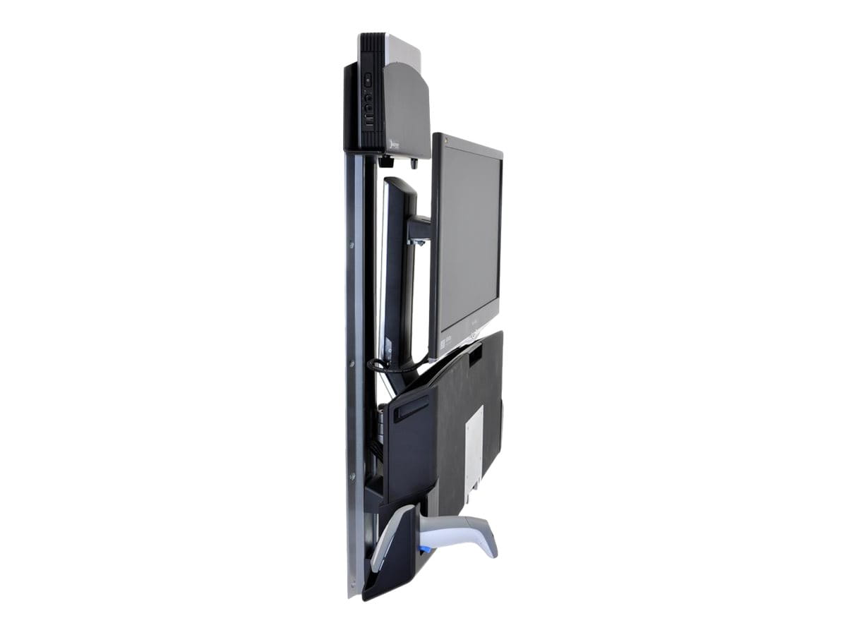 Ergotron Sit-Stand Combo Extender - Montagekomponente (Verlängerungsarm, Wandschienenhalterung, Armabdeckung, Befestigungsmaterialien)
