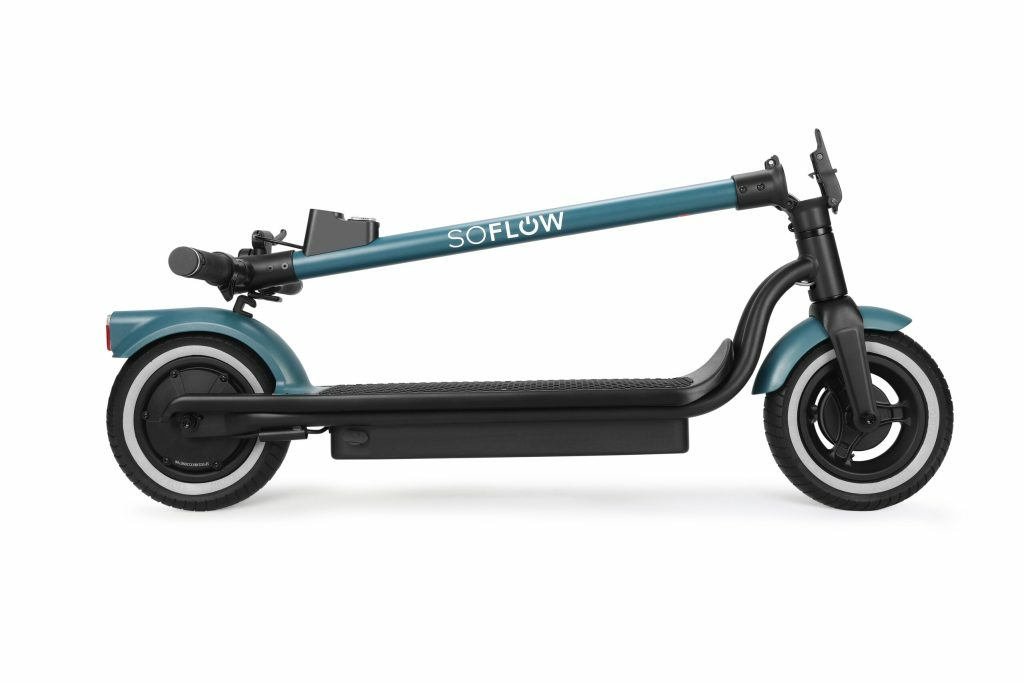 SoFlow SO2 Air Max, Klassischer Roller, Schwarz, Blau, Grau, 20 km/h, 120 kg, Unisex, 2 Rad/Räder