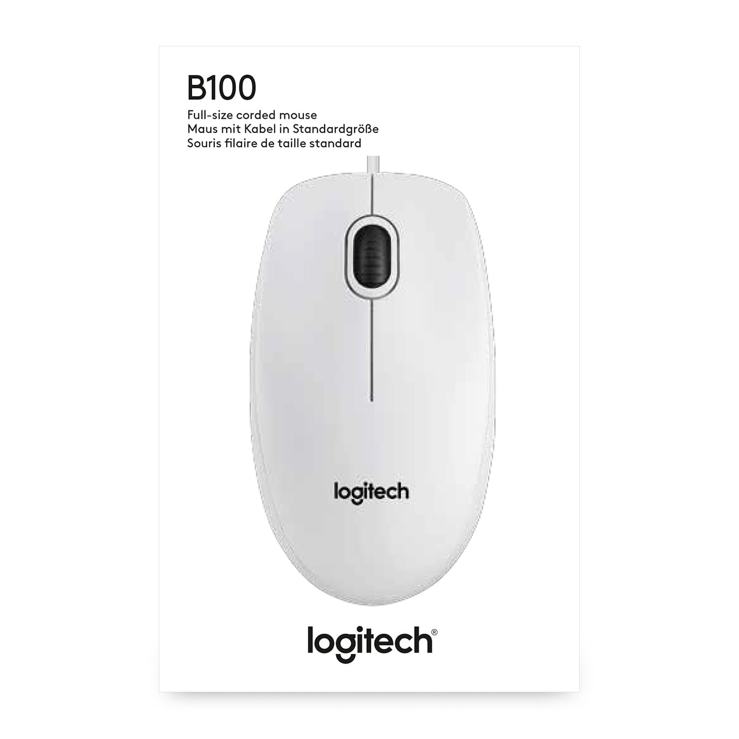 Logitech B100 - Maus - rechts- und linkshändig