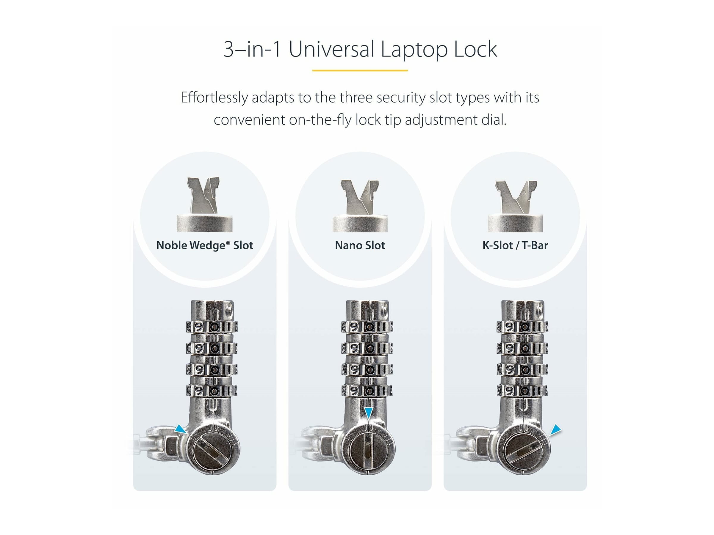 StarTech.com 25-Pack Universal Laptop Lock 6.6ft (2m)