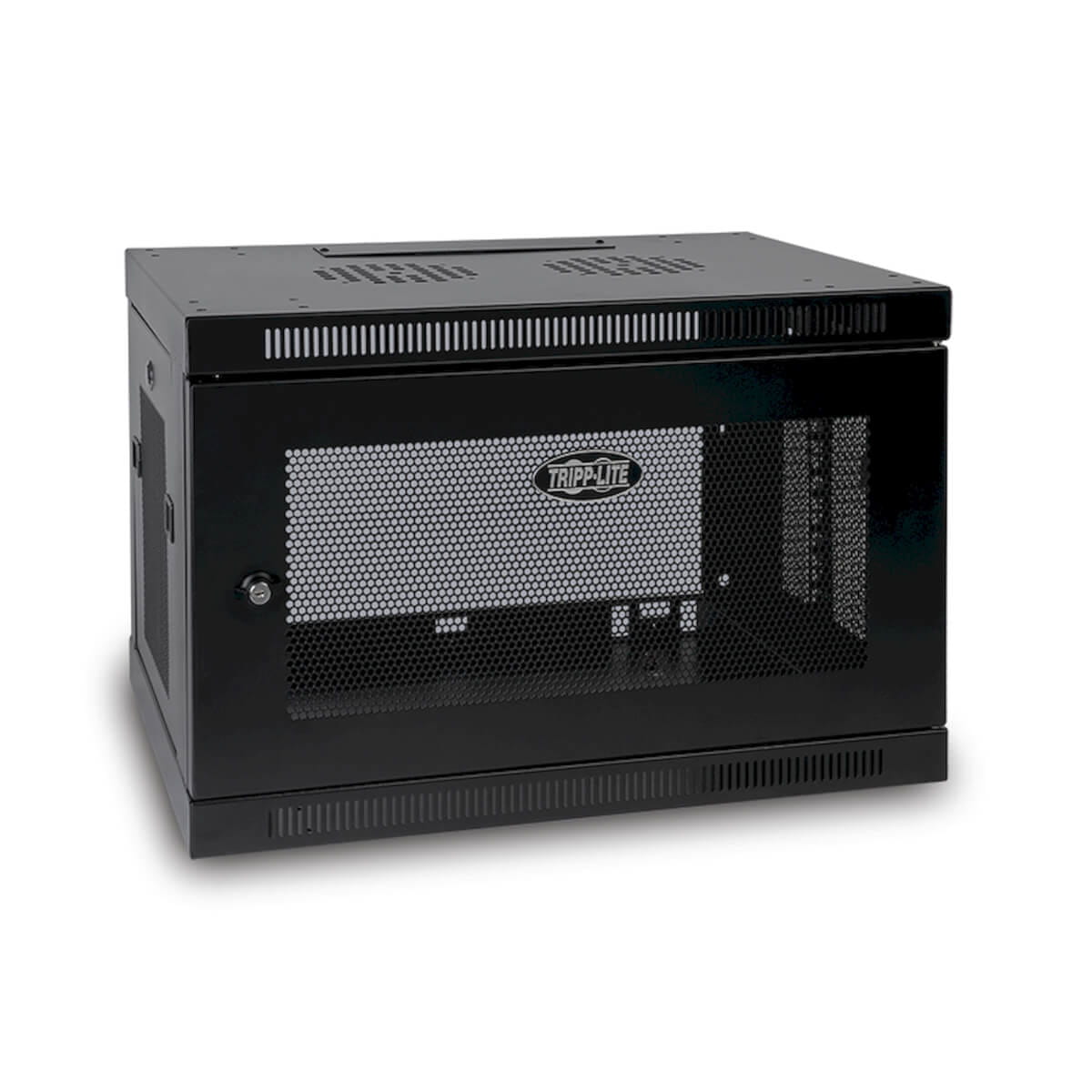 Tripp Eaton Tripp Lite Series 9U Wall Mount Rack Enclosure Server Cabinet w/ Door & Side Panels - Schrank Netzwerkschrank - geeignet für Wandmontage - Schwarz - 9U - 48.3 cm (19")