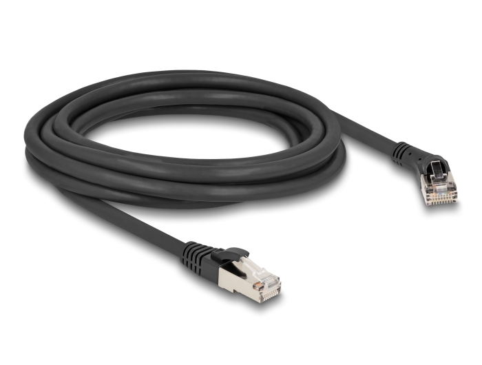 Delock Patch-Kabel - RJ-45 (M) nach rechts abgewinkelt zu RJ-45 (M)