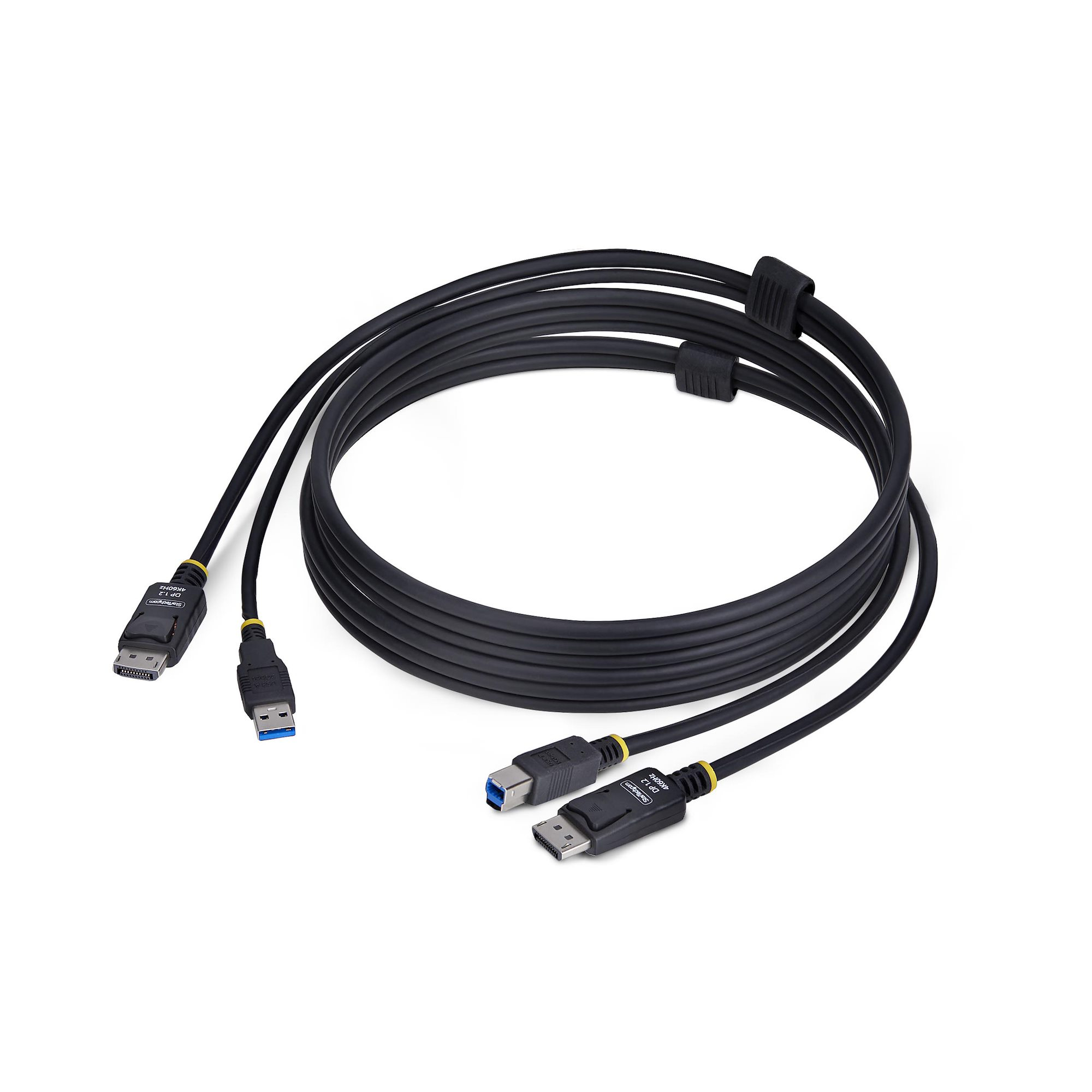 StarTech.com 6ft (1.8m) DisplayPort and USB 5Gbps KVM Cable - Tastatur- / Video- / Maus- (KVM-)