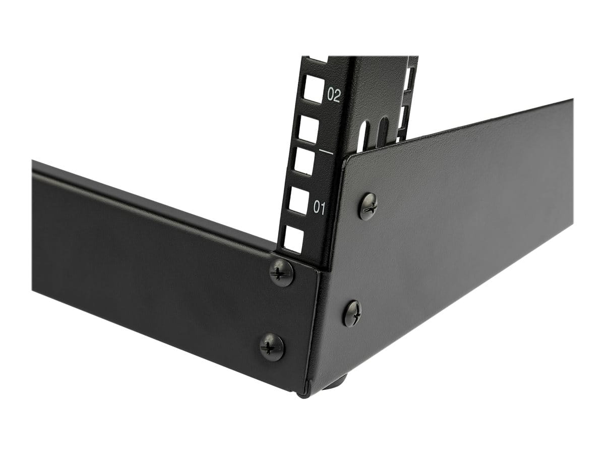 StarTech.com 4HE 19 Zoll Tisch Rack mit offenem Rahmen - 2 Pfosten, freistehendes Netzwerk Rack für Patch Panel/AV/IT/Studio Ausrüstung, 30kg Tragkraft mit Käfig Muttern/Schrauben (RK4OD)