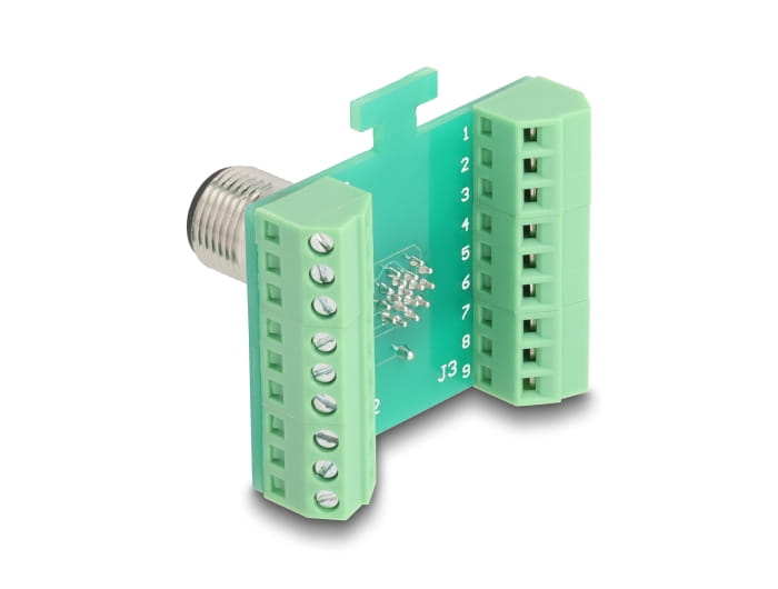 Delock Netzwerkadapter - 17 pin M12 (M) zu