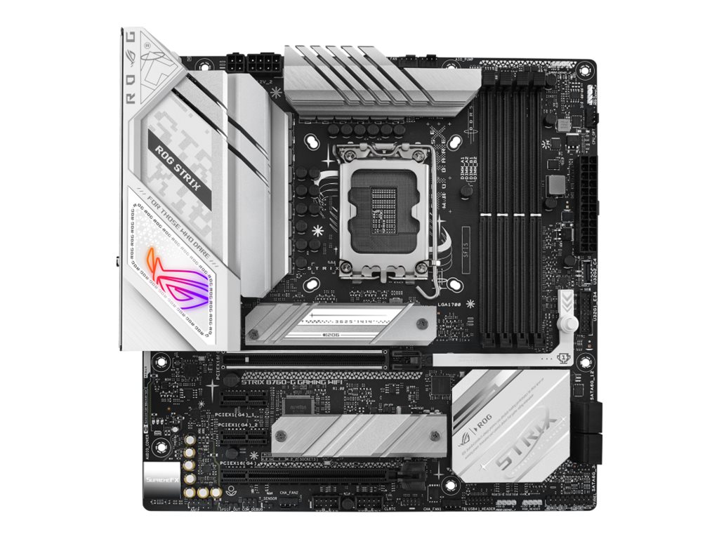 ASUS ROG STRIX B760-G GAMING WIFI - Motherboard - micro ATX - LGA1700-Sockel - B760 Chipsatz - USB-C 3.2 Gen 2x2, USB 3.2 Gen 1, USB 3.2 Gen 2, USB-C 3.2 Gen 1, USB-C 3.2 Gen2 - 2.5 Gigabit LAN, Wi-Fi 6E, Bluetooth - Onboard-Grafik (CPU erforderlich)