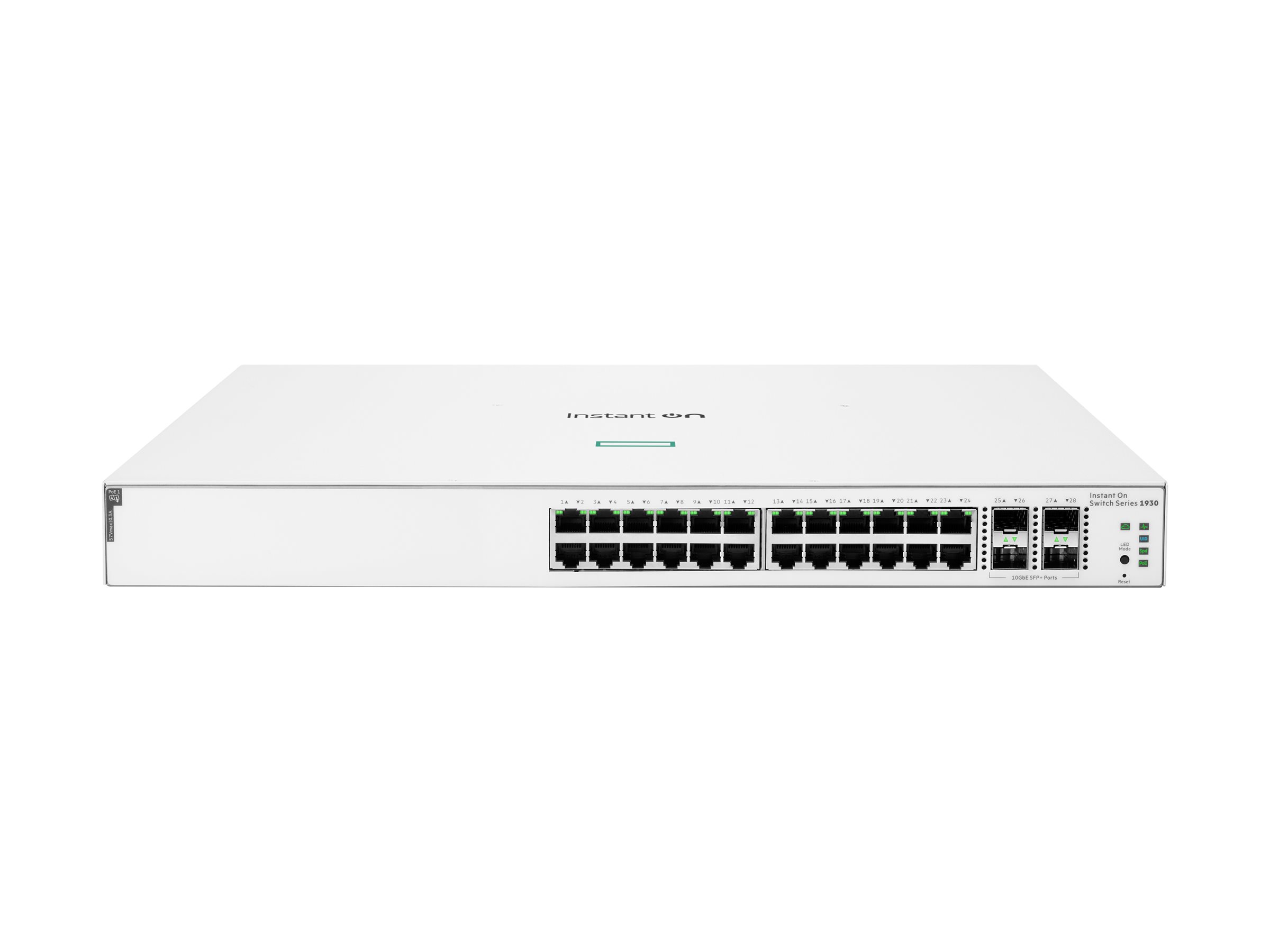 HPE Networking Instant On 1930 24G Class4 PoE 4SFP/SFP+ 195W Switch - Switch - L3 - managed - 24 x 10/100/1000 (PoE)