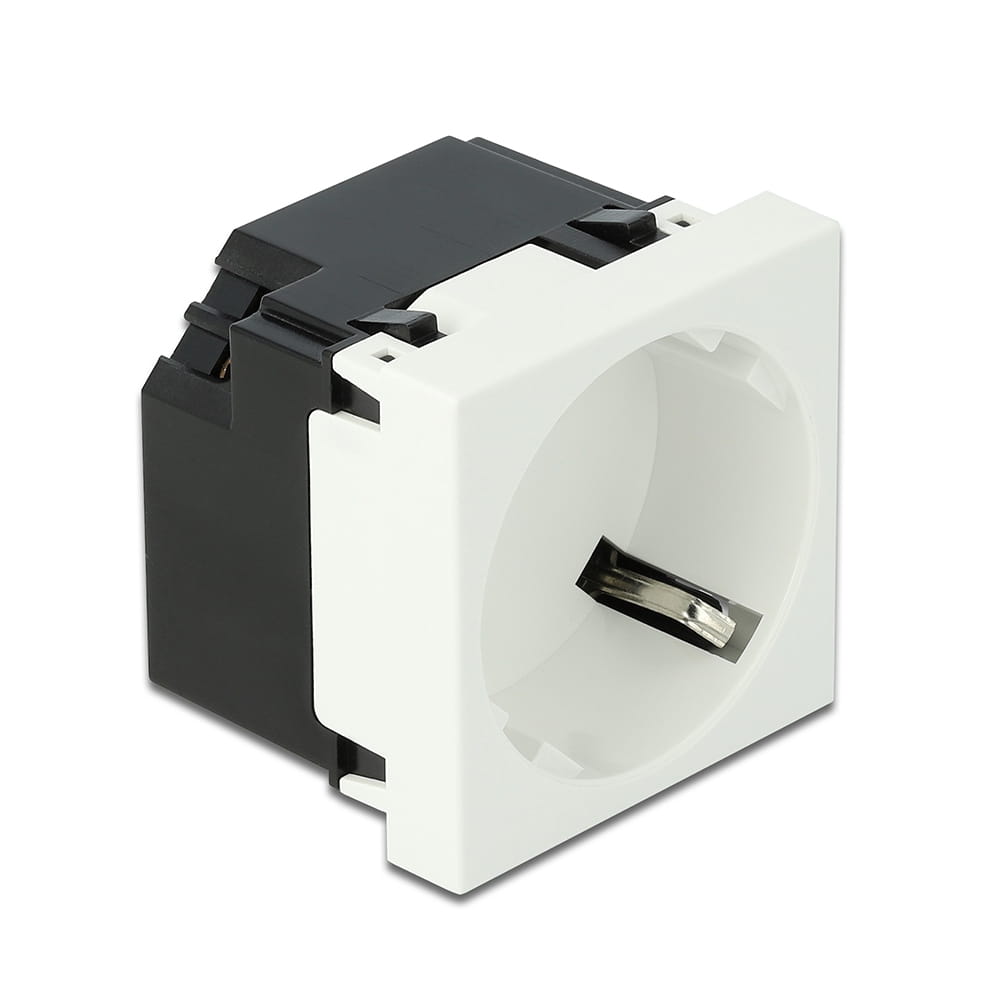 Delock Easy 45 - Steckdose - 2P - Typ F - mit
