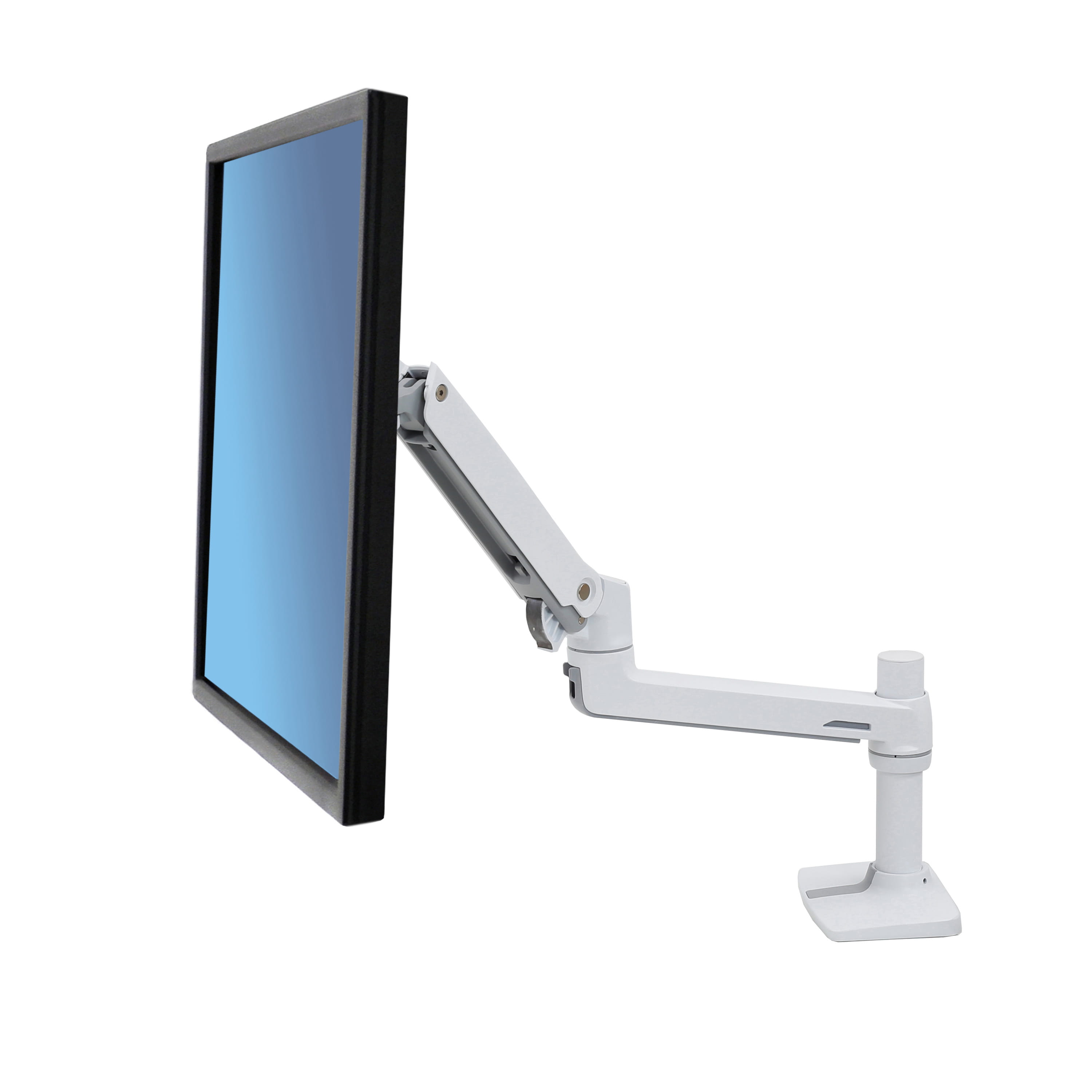 Ergotron LX - Befestigungskit (Gelenkarm, Stange, Unterbau, C-Klemme) - Konstante Krafttechnologie - für LCD-Display - Aluminium, Stahl - weiß - Bildschirmgröße: bis zu 81,3 cm (bis zu 32 Zoll)
