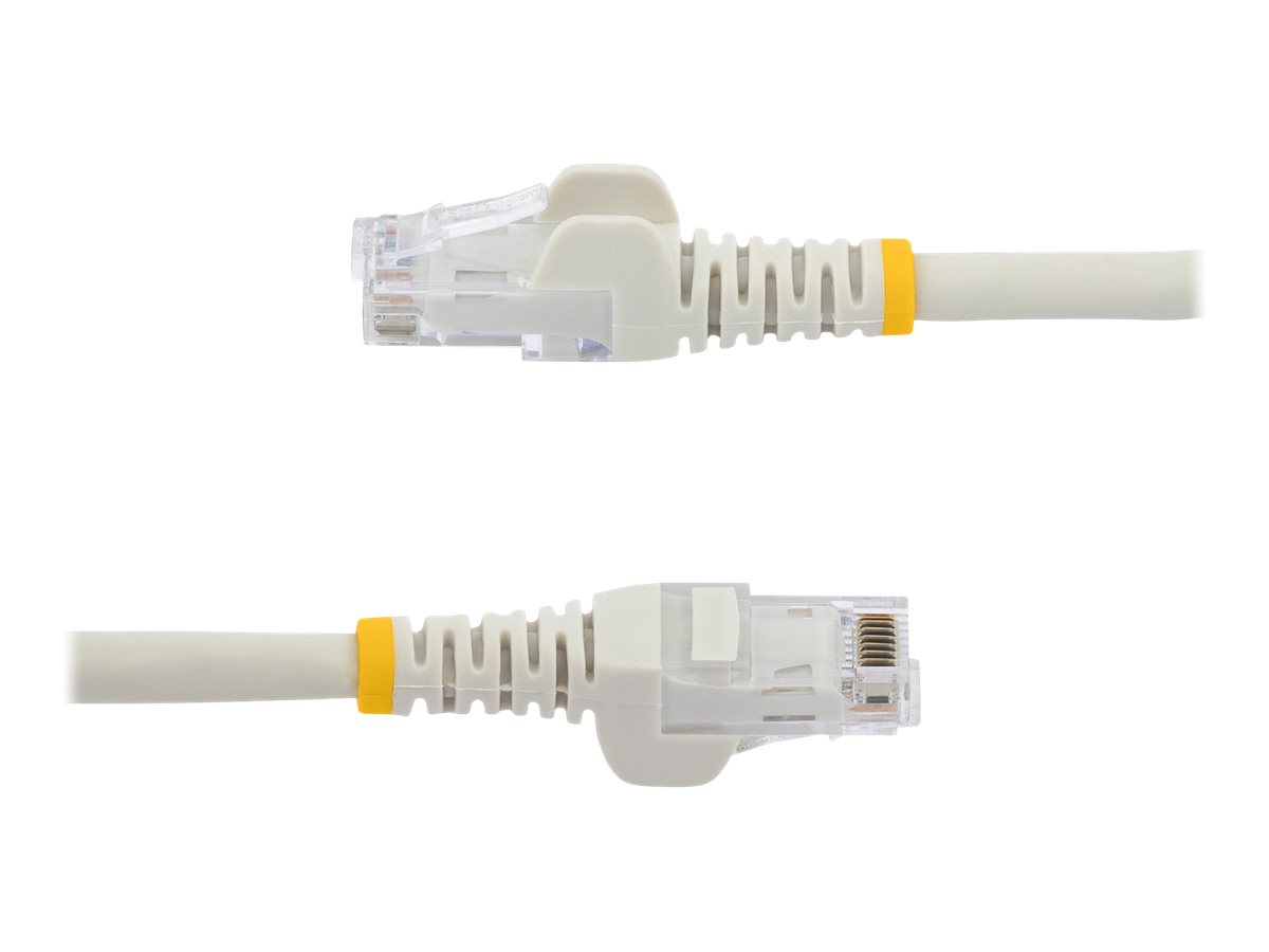 StarTech.com 1m CAT6 Ethernet Cable, 10 Gigabit Snagless RJ45 650MHz 100W PoE Patch Cord, CAT 6 10GbE UTP Network Cable w/Strain Relief, White, Wiring is UL Certified/TIA - Category 6 - 24AWG (N6PATC1MWH)