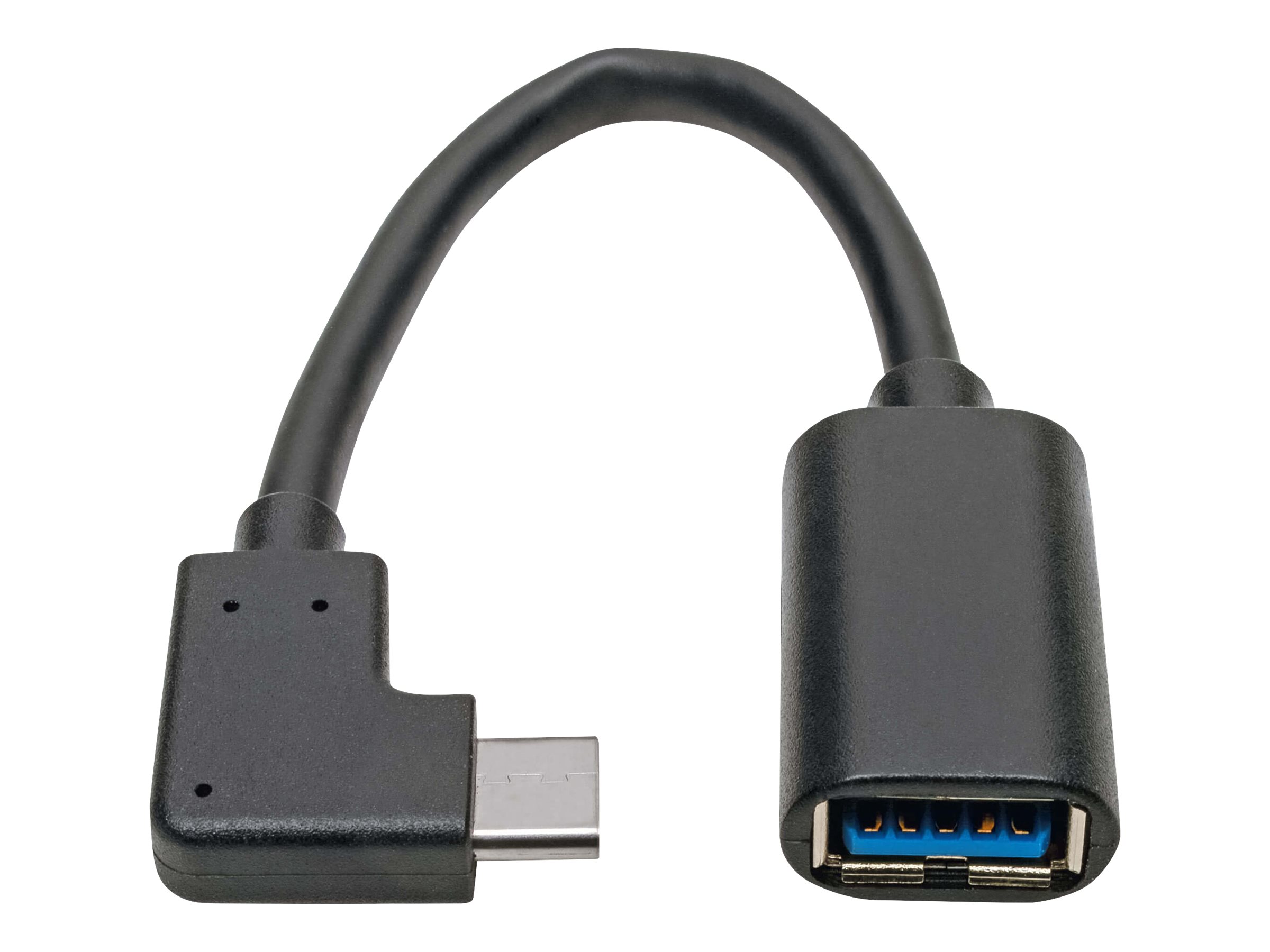 Tripp Eaton Tripp Lite Series USB C to USB-A Cable Right Angle 3.1 5 Gbps USB Type C M/F 6in - USB-Adapter - 24 pin USB-C (M)