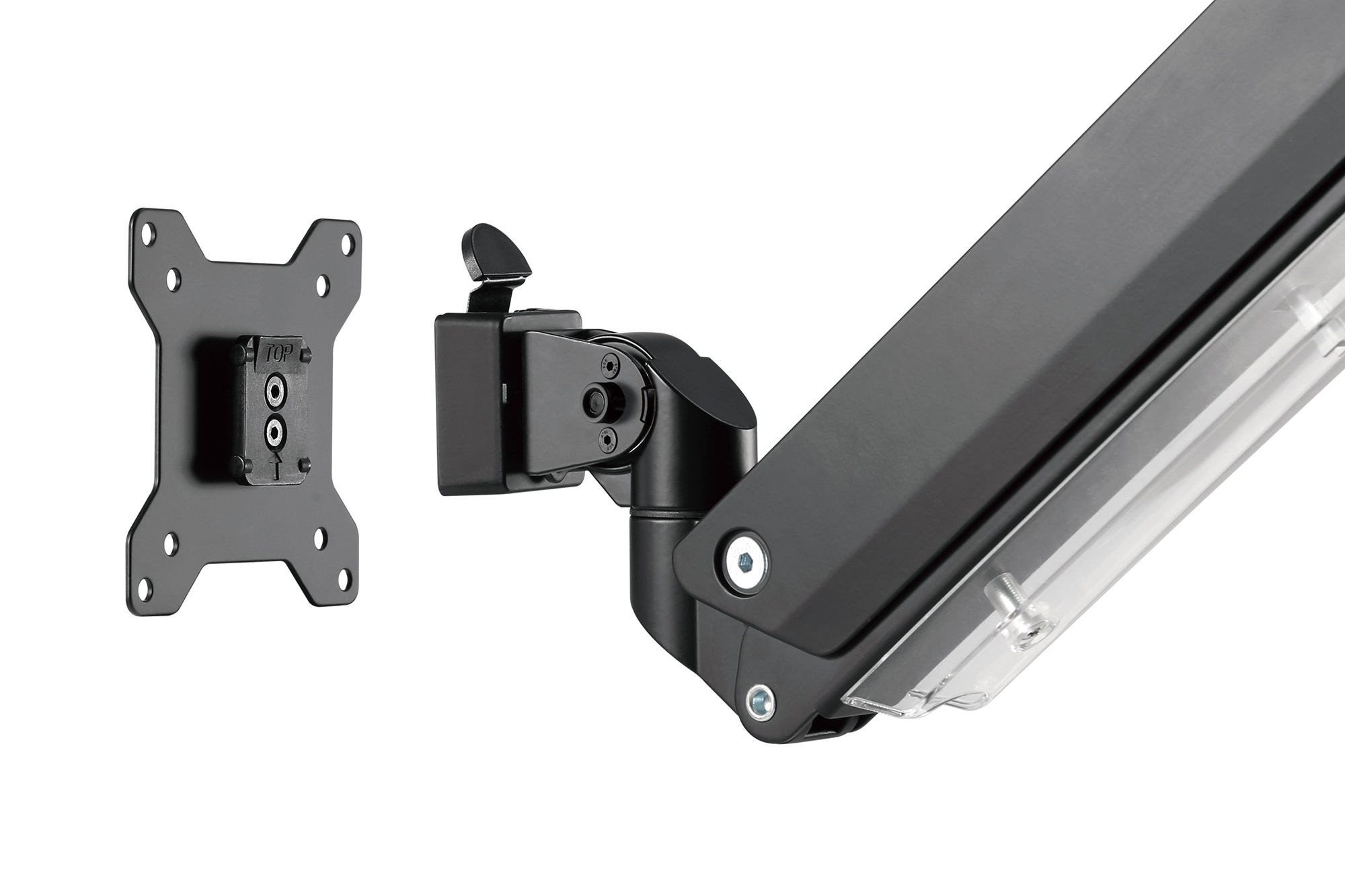 DIGITUS Single Monitorhalter mit Gasdruckfeder und Klemmbefestigung