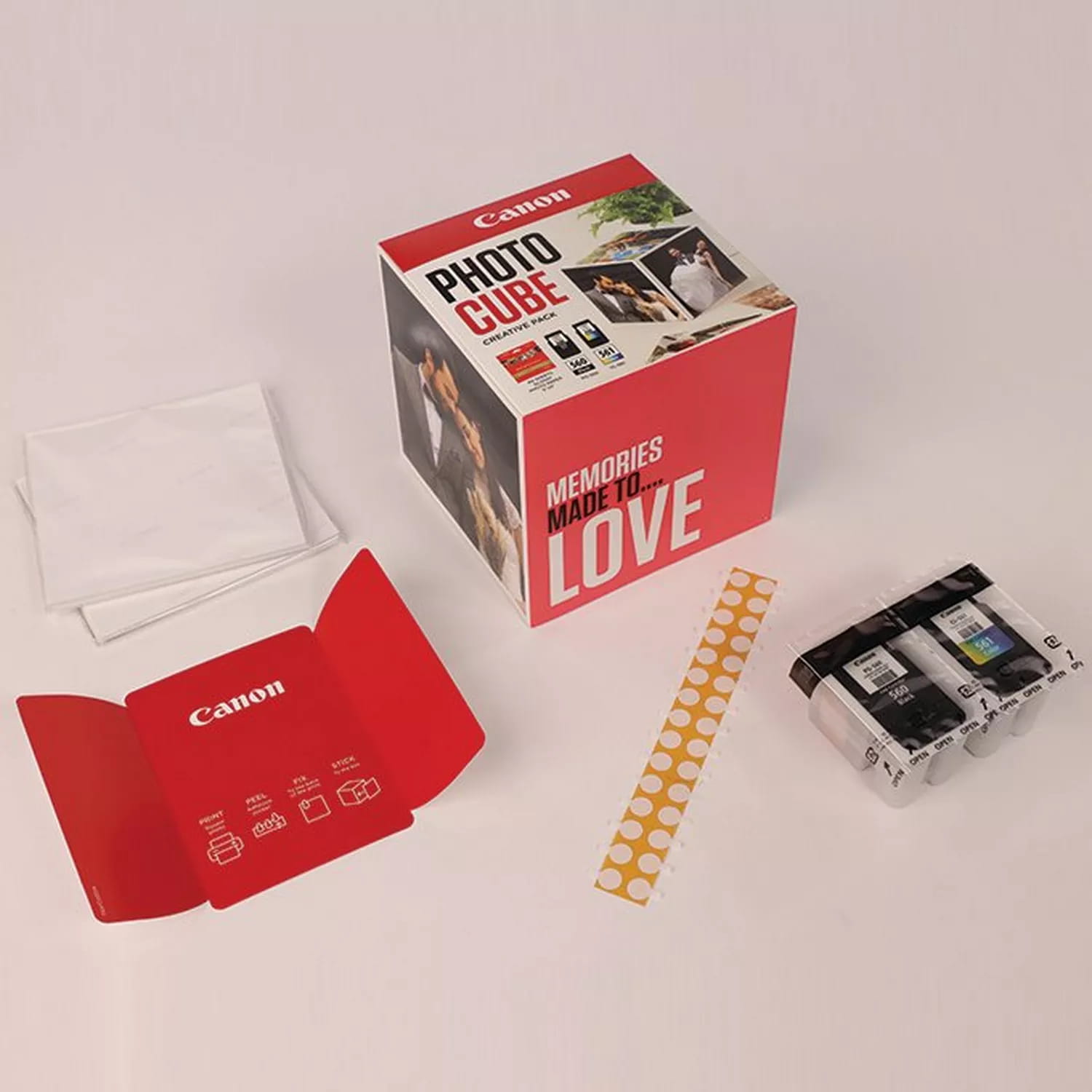 Canon Photo Cube Creative Pack - Glänzend - 2er-Pack - Schwarz, Farbe (Cyan, Magenta, Gelb) Canon Photo Cube Creative Pack - Glänzend - 2er-Pack - Schwarz, Farbe (Cyan, Magenta, Gelb)