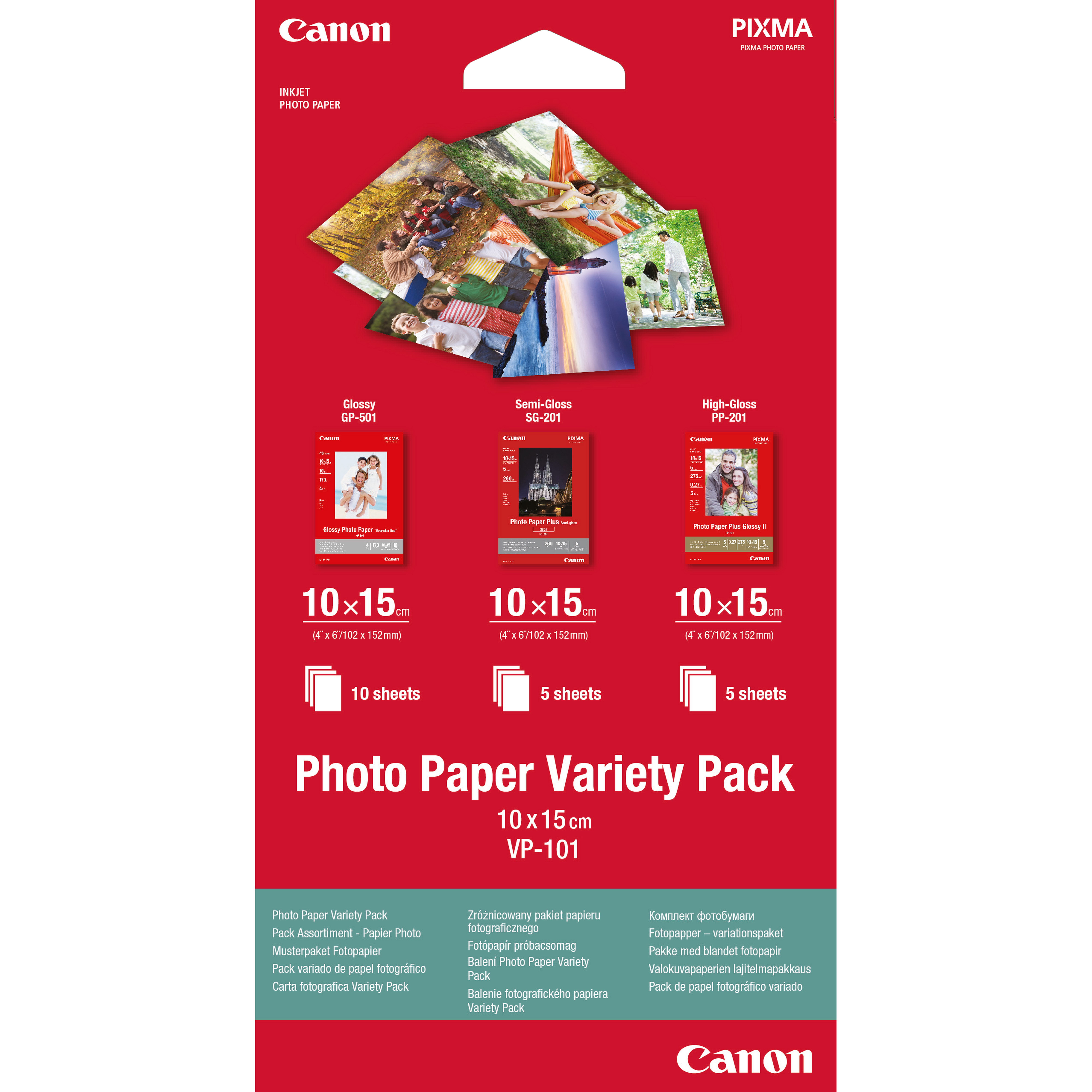 Canon Variety Pack VP-101 - 100 x 150 mm 15 Blatt