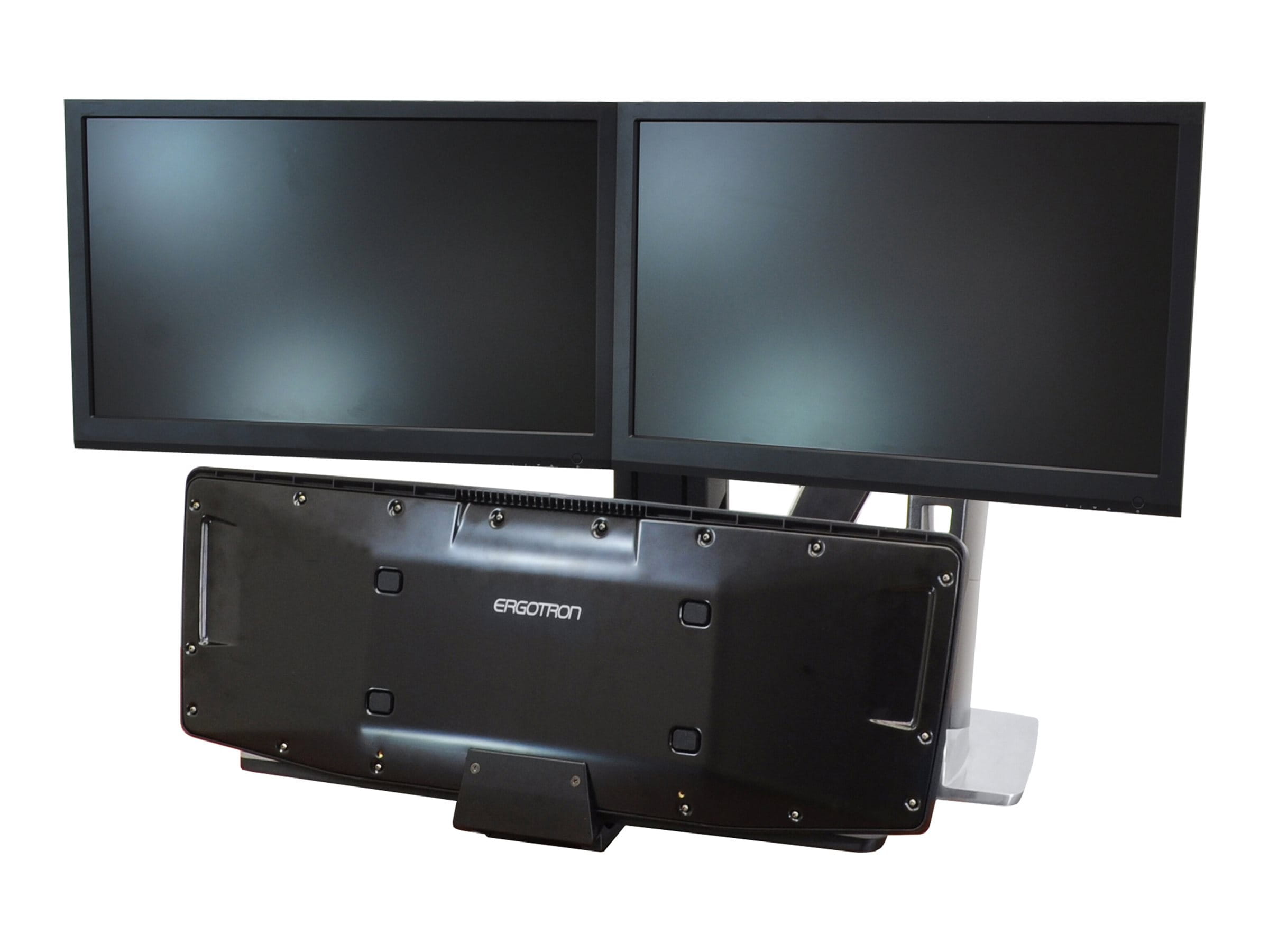 Ergotron WorkFit-A Dual Workstation With Worksurface