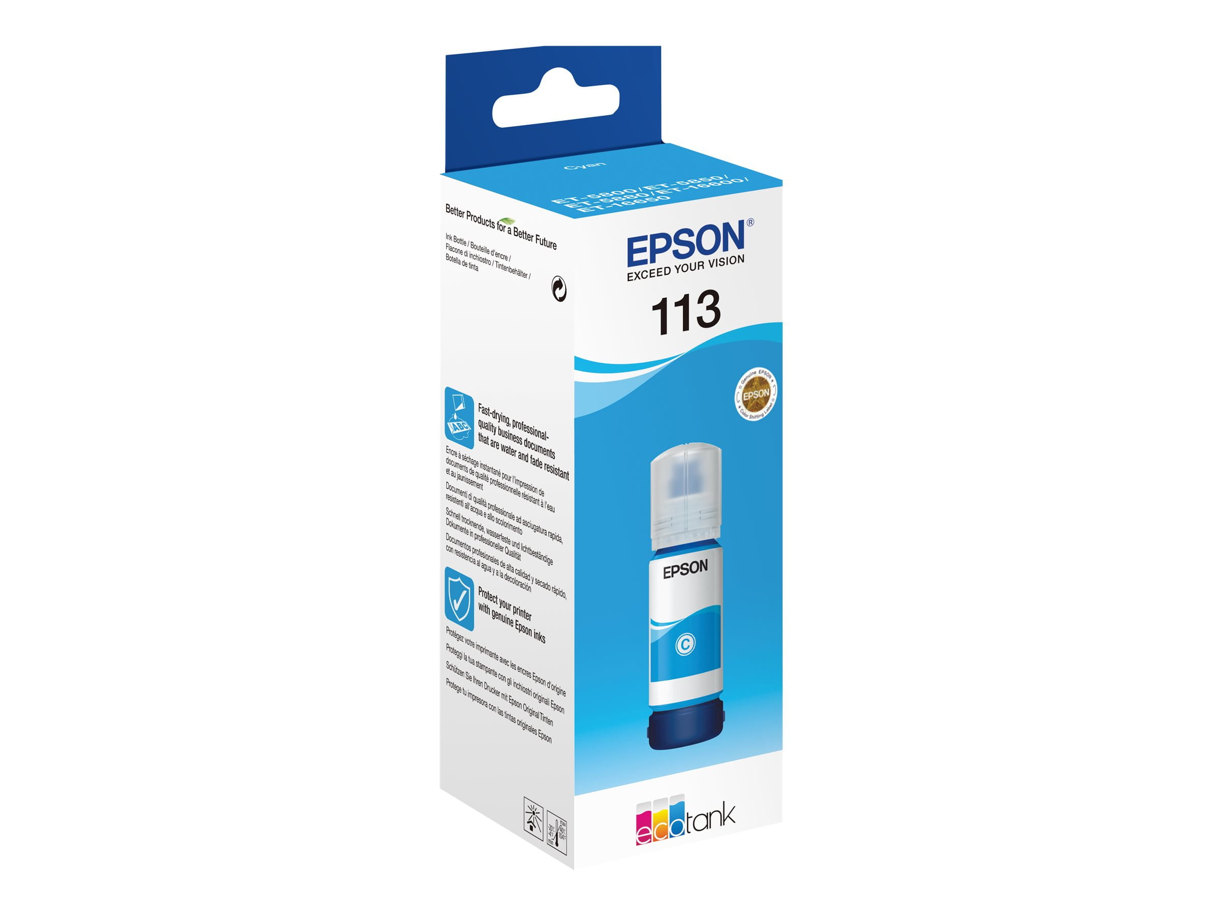 Epson EcoTank 113 - 70 ml - Cyan - original