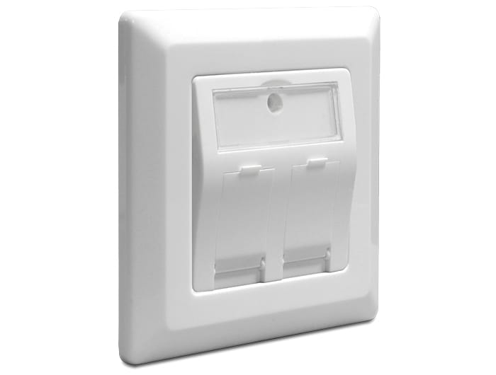 Delock Keystone Wall Outlet - Wanddose - weiß
