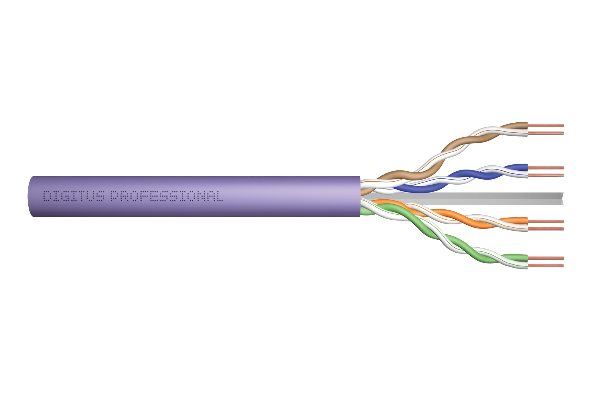 DIGITUS CAT 6 U/UTP Datenkabel - Verlegekabel, 100 m, Simplex, B2ca