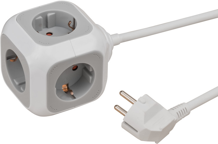 Brennenstuhl 1150090, 1,4 m, 4 AC-Ausgänge, Indoor, IP20, Weiß, 230 V