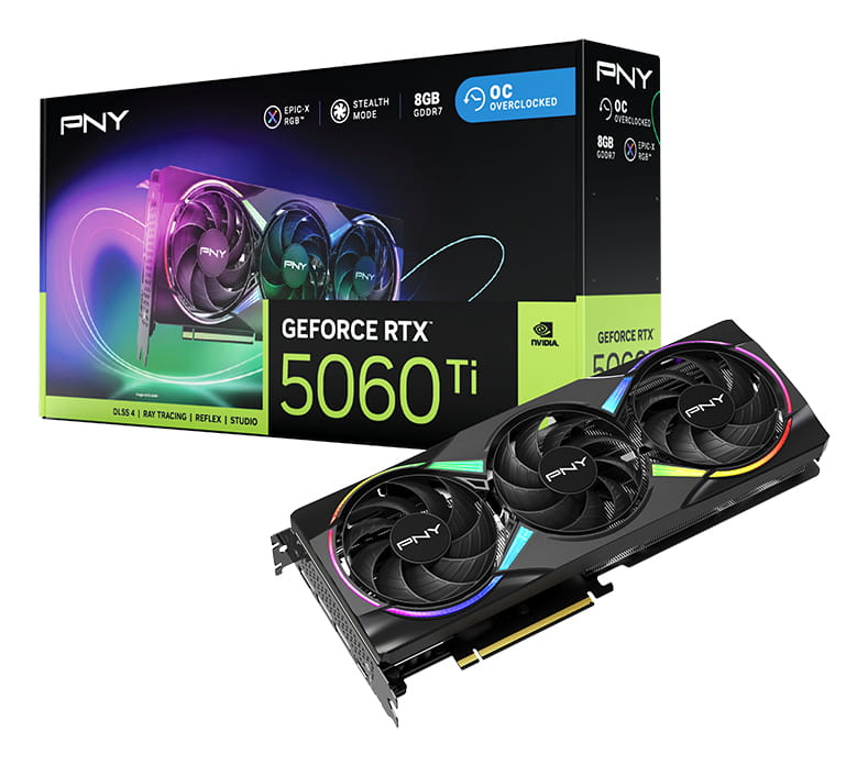 PNY GeForce RTX 5060 Ti 8GB EPIC-X RGB Overclocked