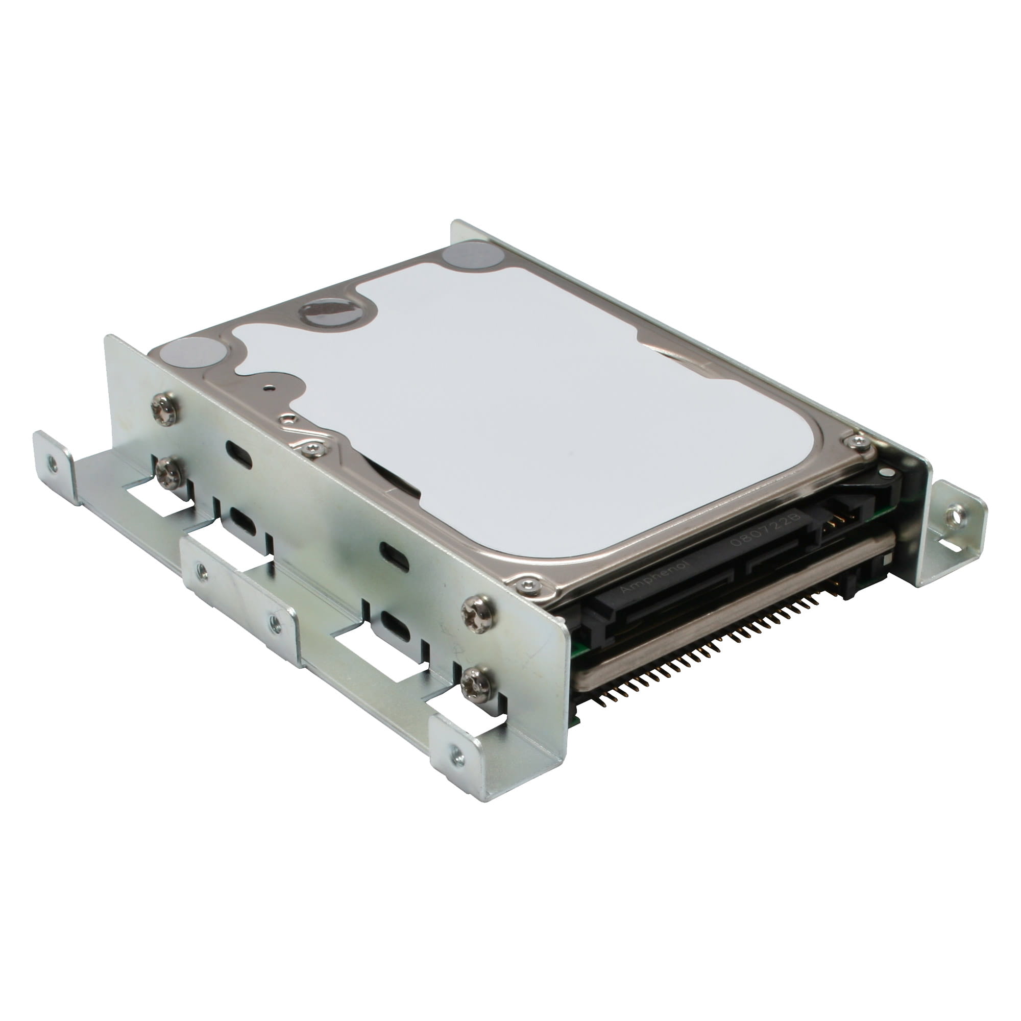 InLine HDD/SSD Einbauschienen - 2x 6,35cm (2,5") zu 8,89cm (3,5") - silber
