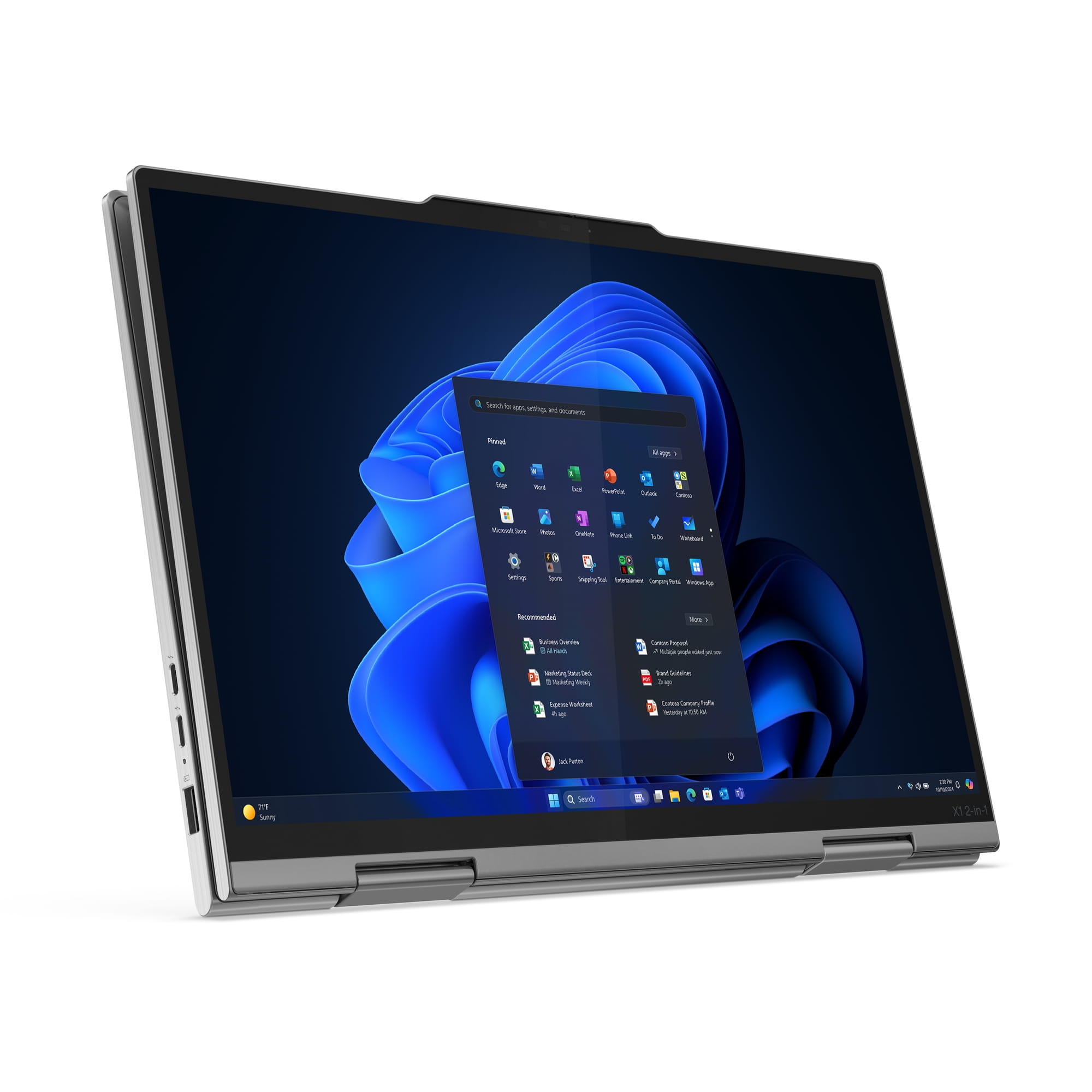 Lenovo ThinkPad X1 2-in-1 Gen 10 21NU - Flip-Design - Intel Core Ultra 7 258V - Evo - Win 11 Pro - Intel Arc Graphics 140V - 32 GB RAM - 1 TB SSD TCG Opal Encryption 2, NVMe, Performance - 35.6 cm (14")