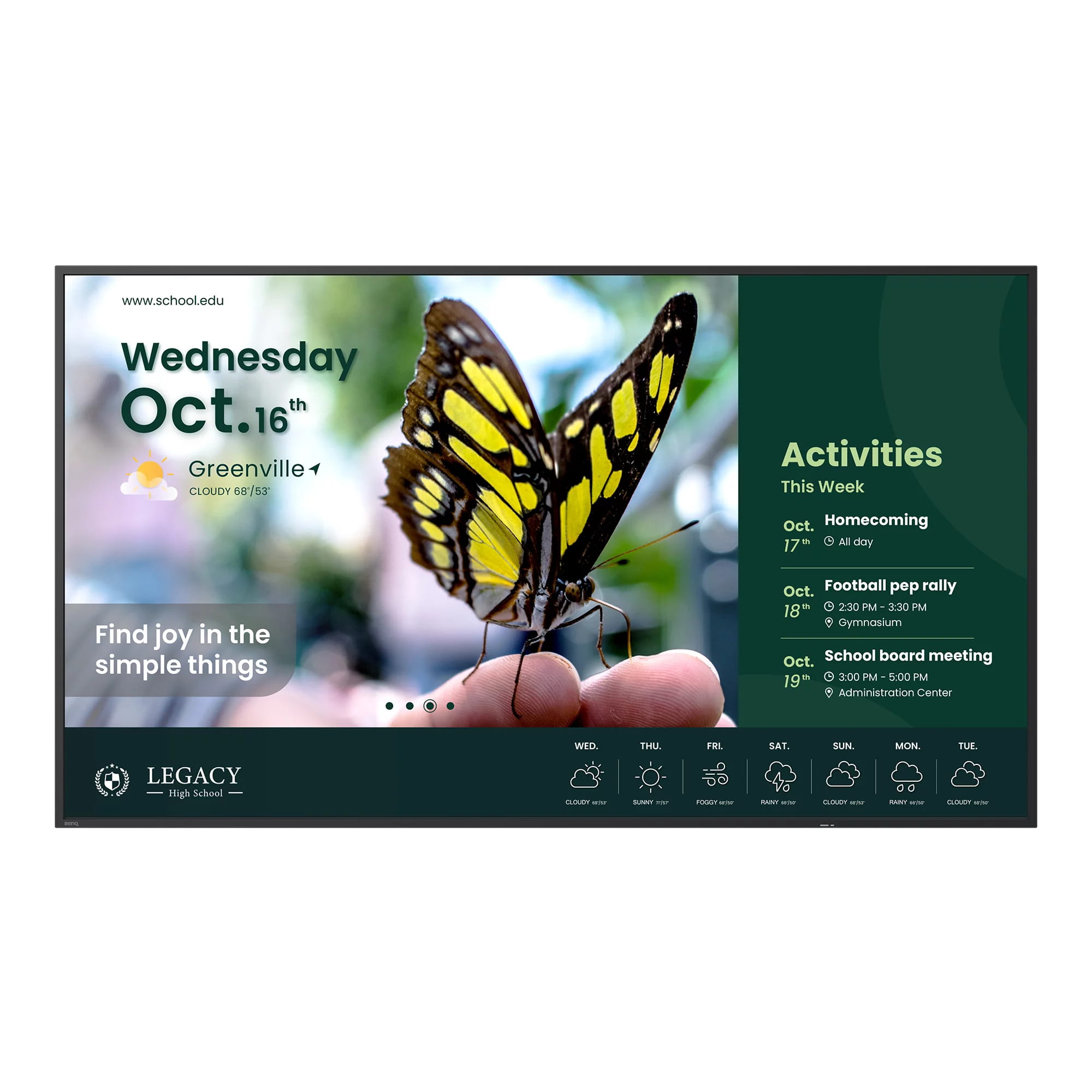 BenQ ST6504 - 165 cm (65") Diagonalklasse ST04 Series LCD-Display mit LED-Hintergrundbeleuchtung - Digital Signage - Android - 4K UHD (2160p)