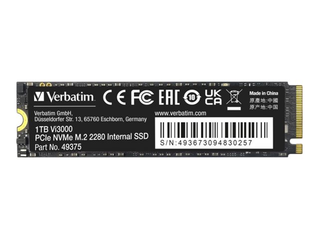 Verbatim Vi3000 - SSD - High Endurance - 1 TB - NVMe - intern - M.2 2280 (M.2 2230)
