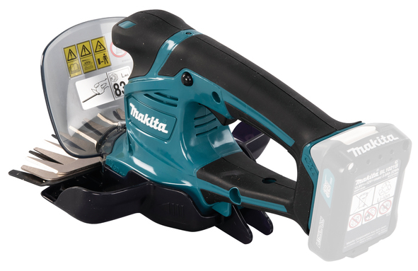Makita UM600DZX, Schwarz, Blau, 75 dB, 2,5 m/s², 1,5 m/s², 12 V, 90 min