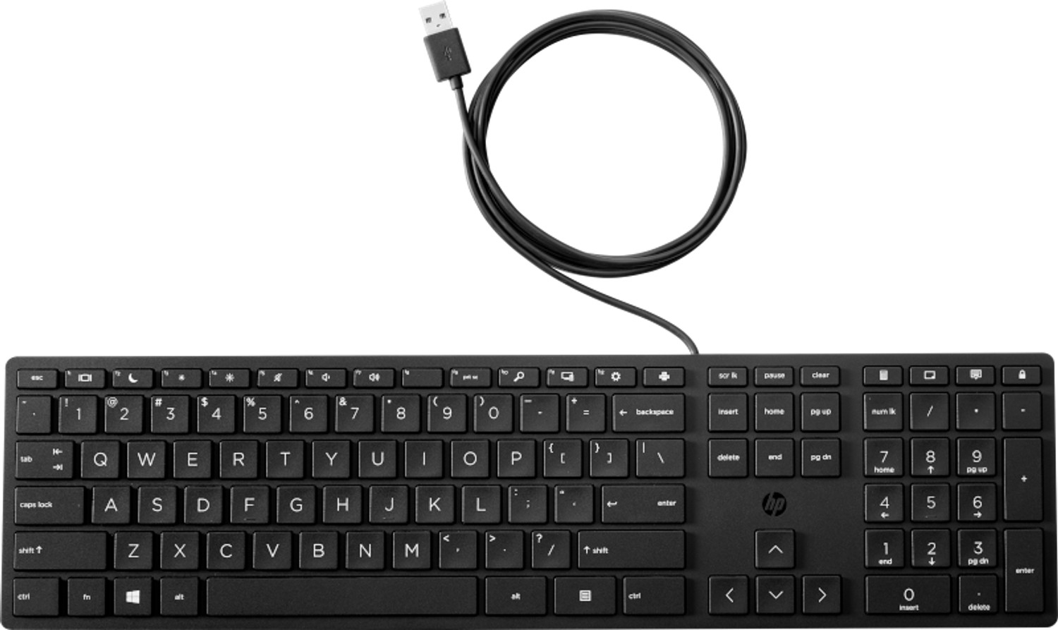 HP Desktop 320K - Tastatur - USB - QWERTY - Englisch (Packung mit 12)