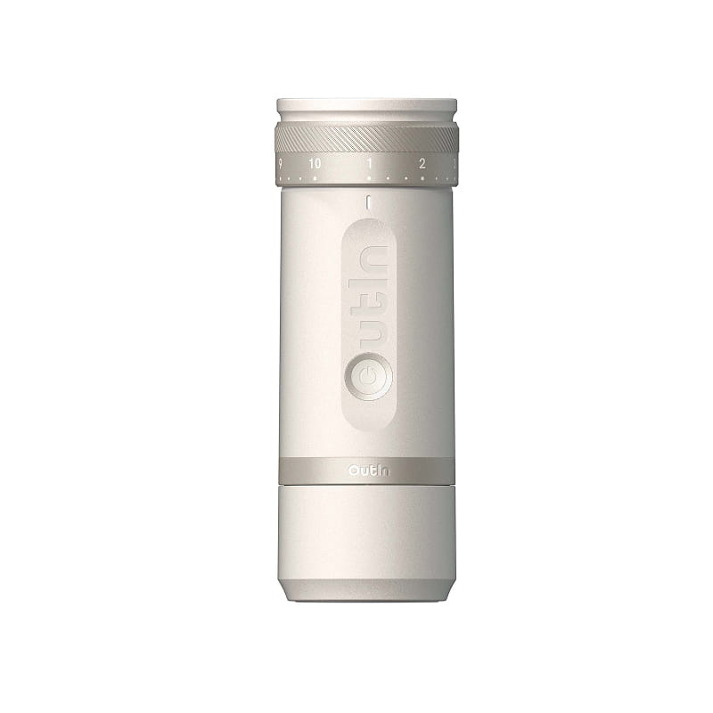 OutIn OTCG-01-SW, Mühle mit Mahlwerk, 25 g, Edelstahl, Weiß, sandstone white, Aluminium, Kunststoff, Silikon
