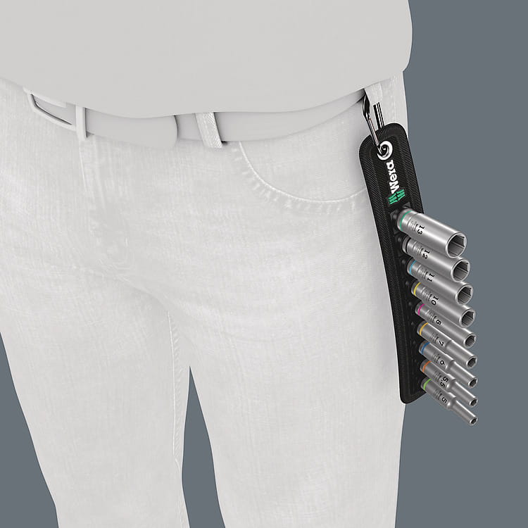 Wera Belt A Deep 1 - Knarre - 9 Stücke - 1/4"