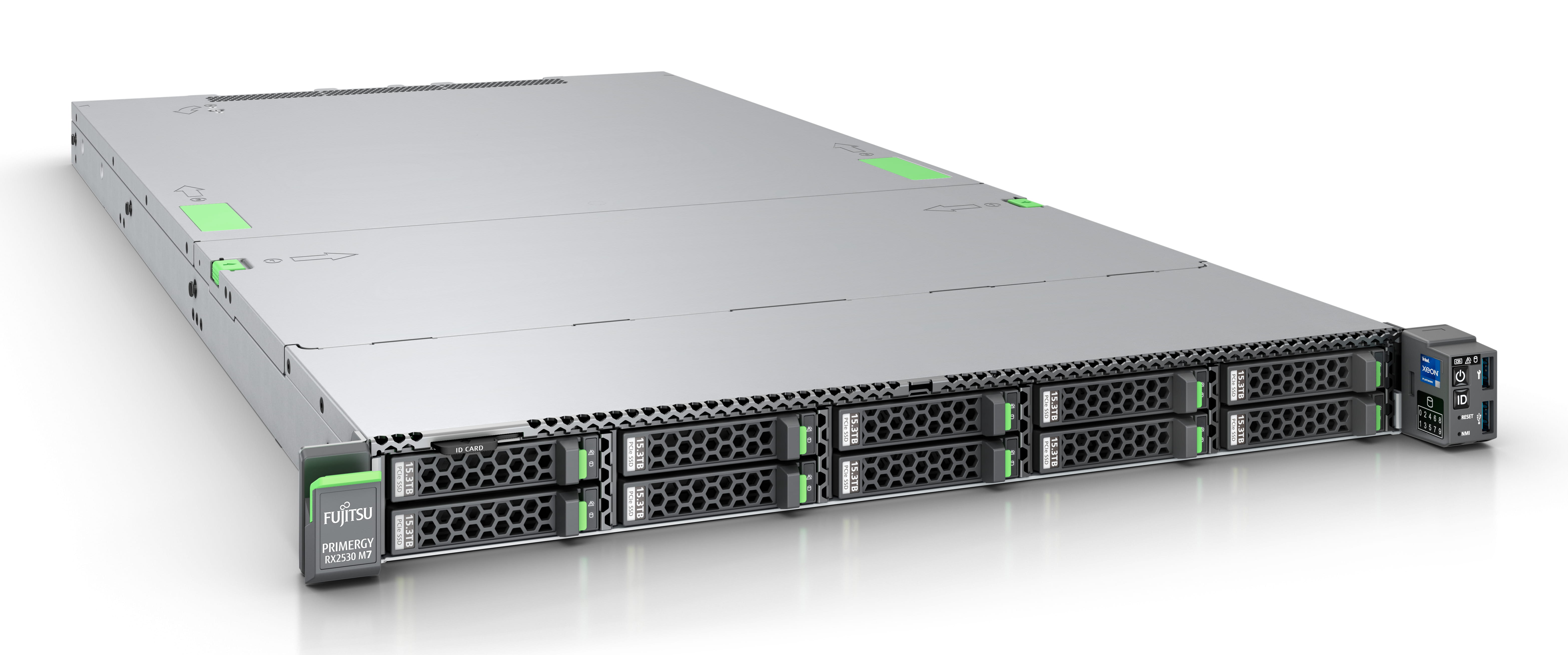 Fsas Technologies Fujitsu PRIMERGY RX2530 M7 - 1U - zweiweg - 1 x Xeon Silver 4510 / 2.4 GHz - RAM 32 GB - SATA - Hot-Swap 6.4 cm (2.5")
