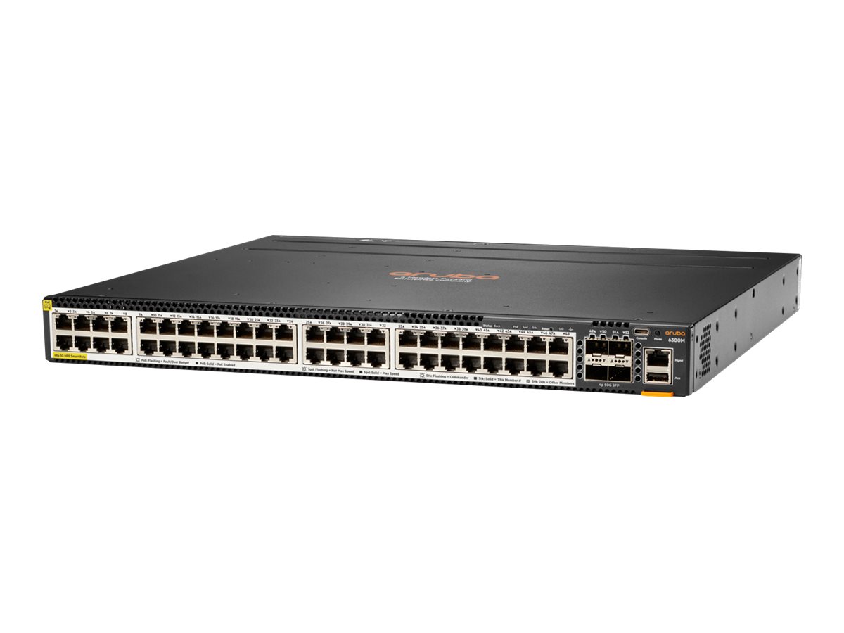 HPE Aruba Networking 6300M - Switch - L3 - managed - 48 x 100/1000/2.5G/5G (PoE+)