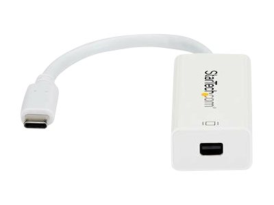 StarTech.com USB-C to Mini DisplayPort Adapter - 4K 60Hz - White - USB 3.1 Type-C to Mini DP Adapter (CDP2MDP)