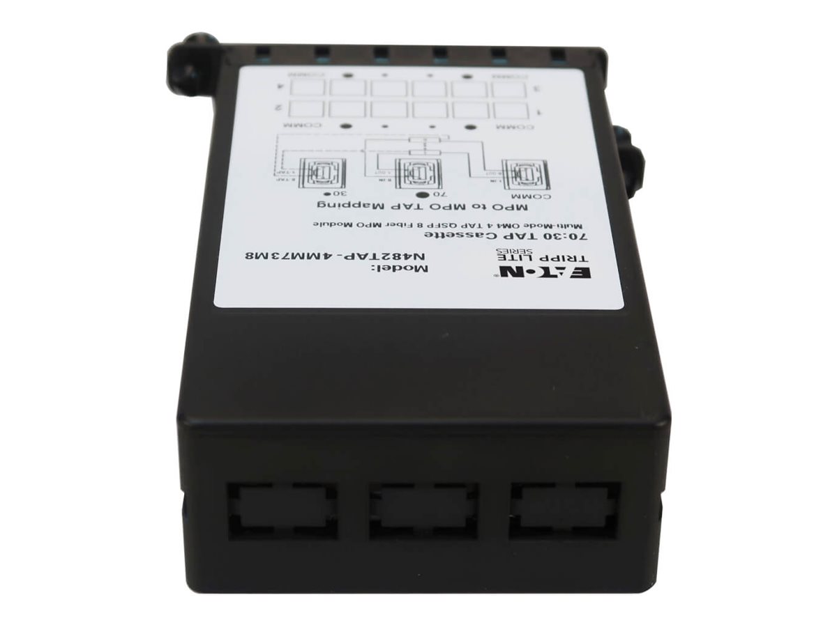 Tripp Eaton Tripp Lite Series Fiber TAP Cassette - Multimode, 8-Fiber MPO to MPO, 4 Monitoring Ports, 70/30 Split