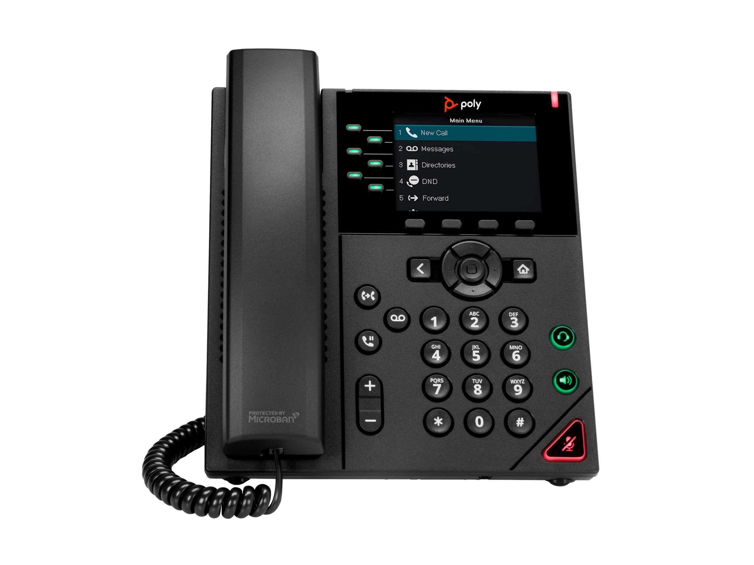 HP Poly VVX 350 - VoIP-Telefon - dreiweg Anruffunktion