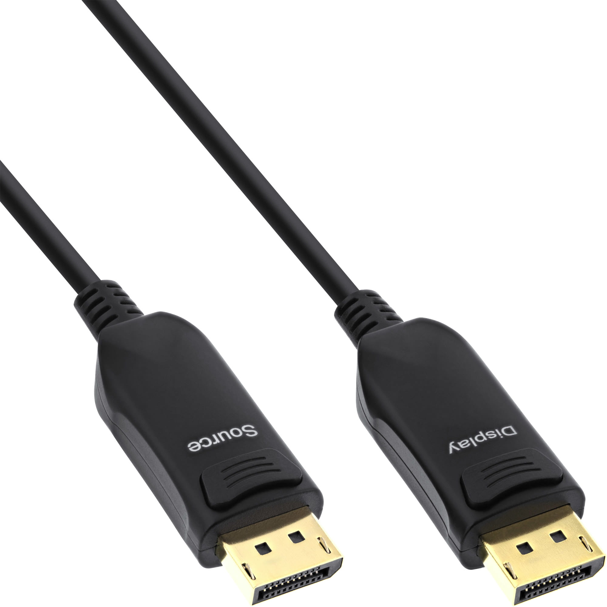 InLine DisplayPort 2.1 AOC Kabel - UHBR 13.5 - optisch - aktiv - schwarz - 40m