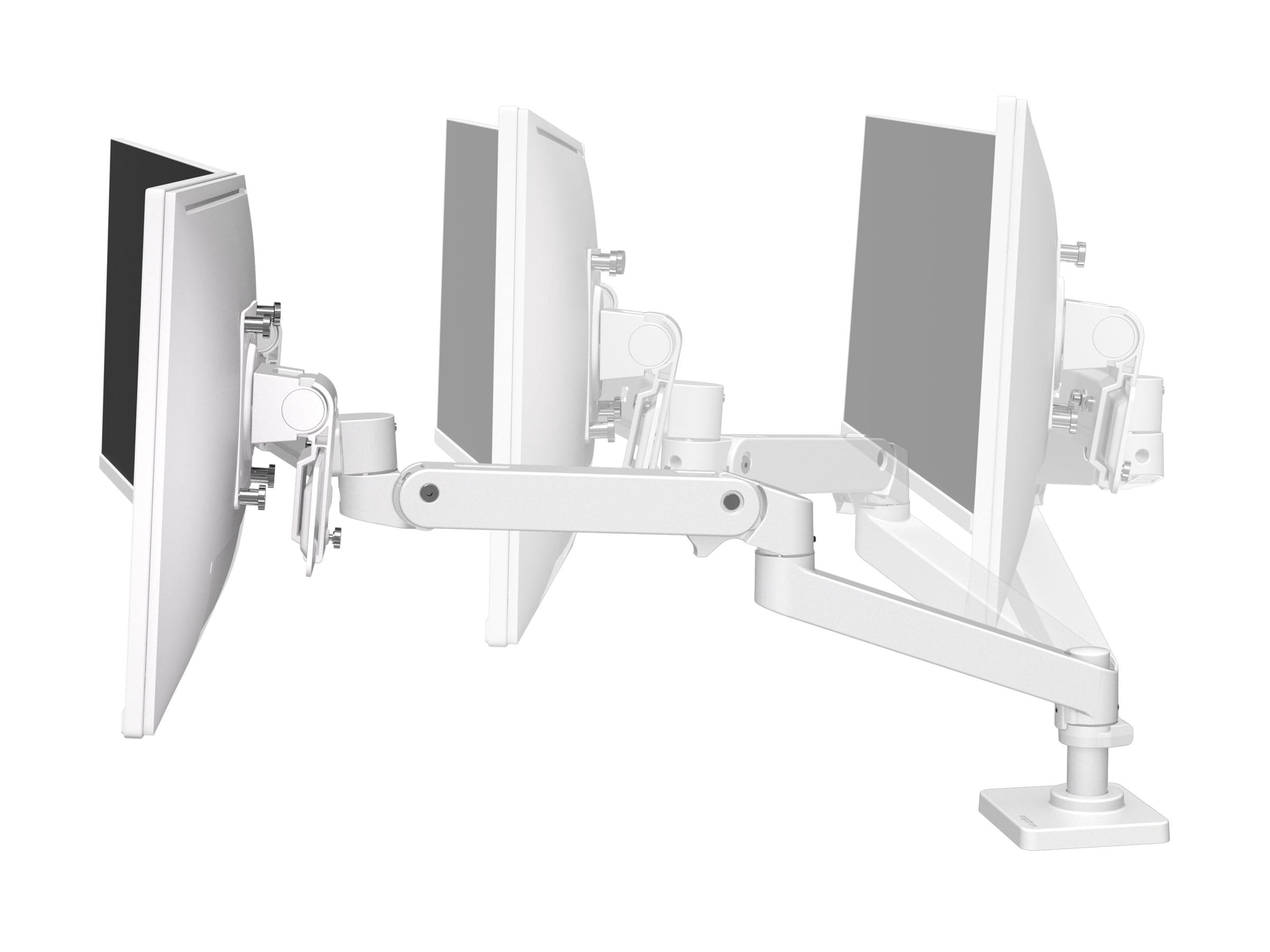 Ergotron LX Pro - Befestigungskit (Dual Direct Arm) - für 2 LCD-Displays - Aluminium - weiß - Bildschirmgröße: bis zu 68,6 cm (bis zu 27 Zoll)