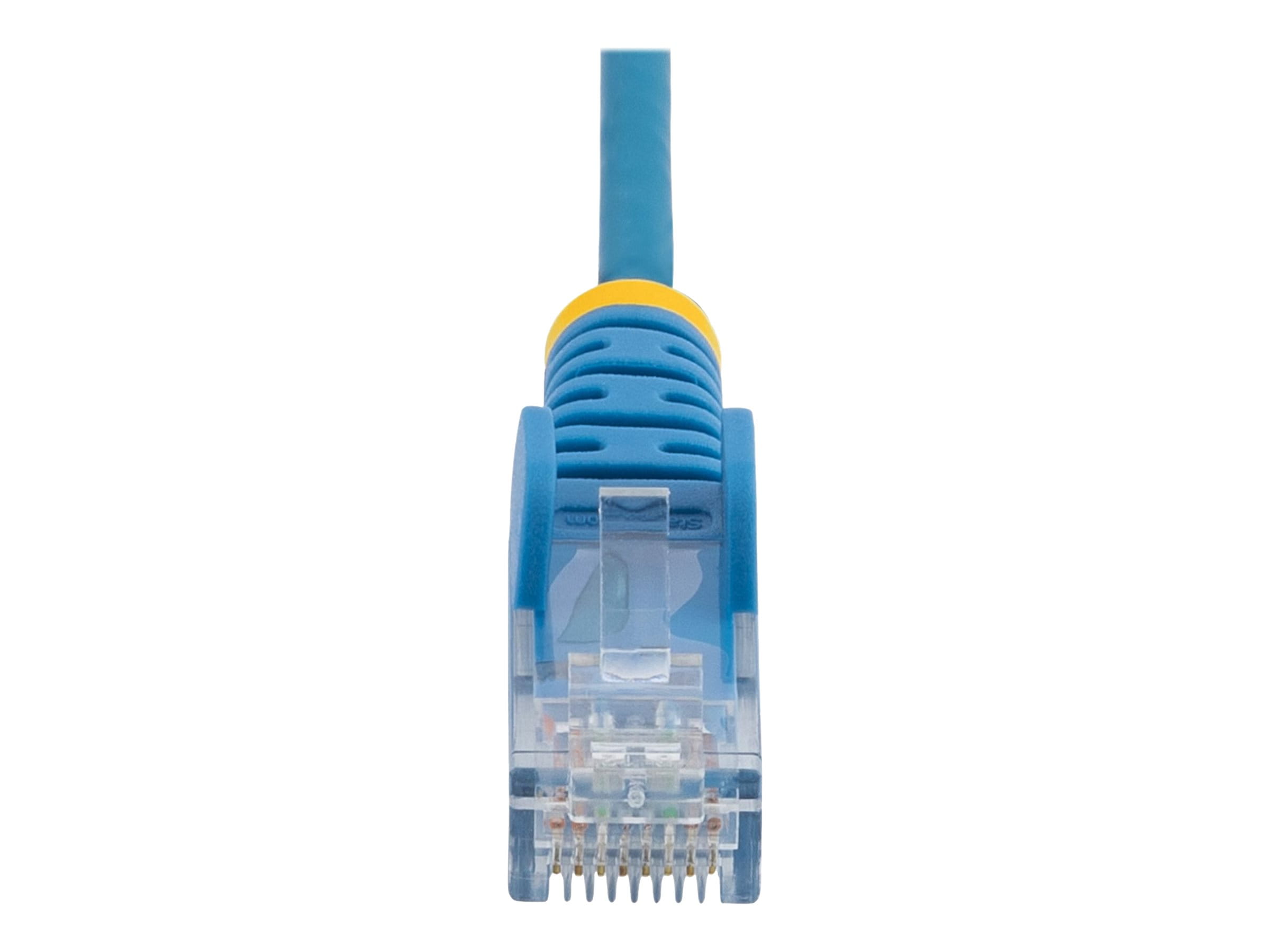 StarTech.com 1m Slim LSZH CAT6 Ethernet Cable, 10 Gigabit Snagless RJ45 100W PoE Patch Cord, CAT 6 10GbE UTP Network Cable w/Strain Relief, Blue, ETL, Low Smoke Zero Halogen - Category 6 - 28AWG (N6PAT100CMBLS)