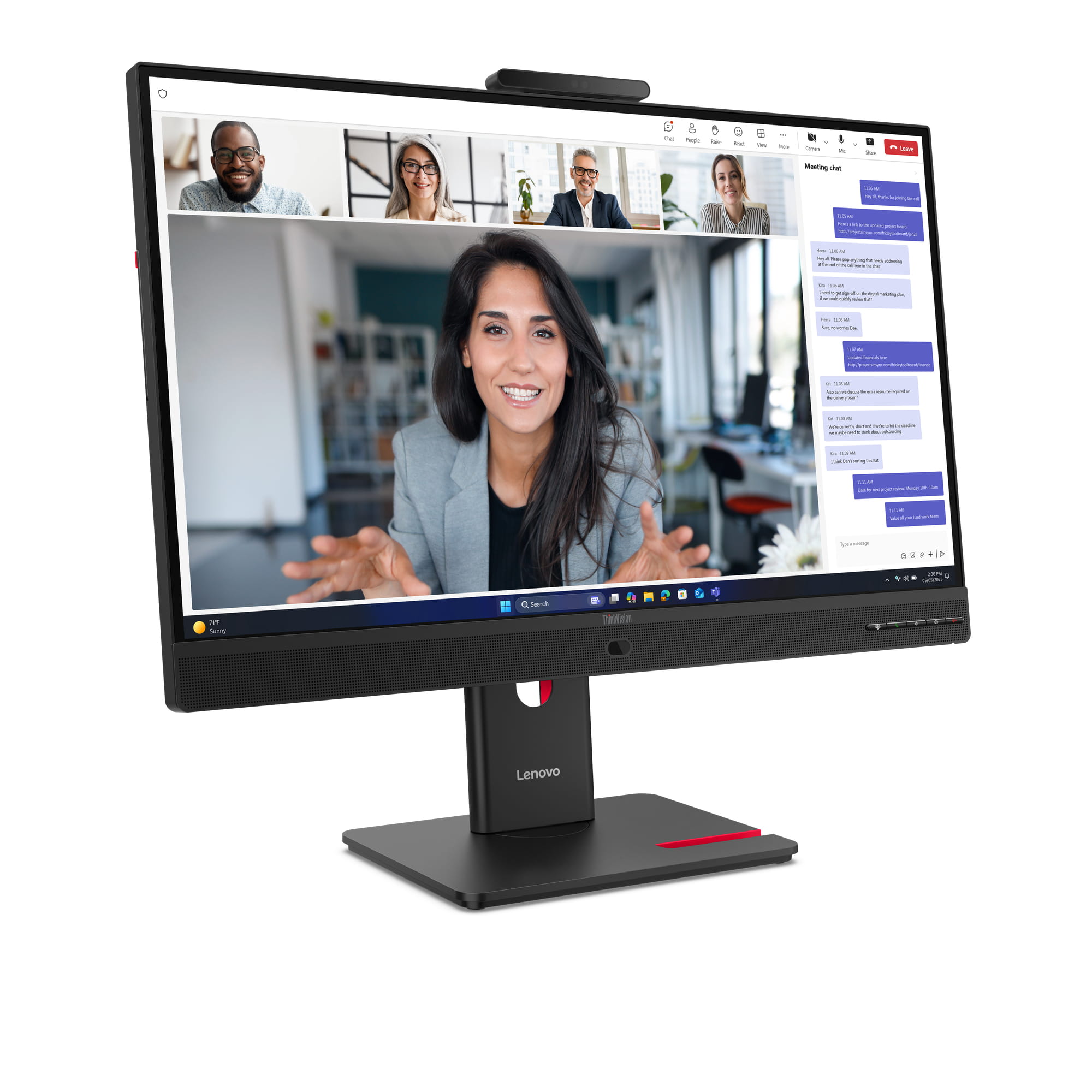 Lenovo ThinkVision T24-4v - LED-Monitor - 1920 x 1080 Full HD (1080p)