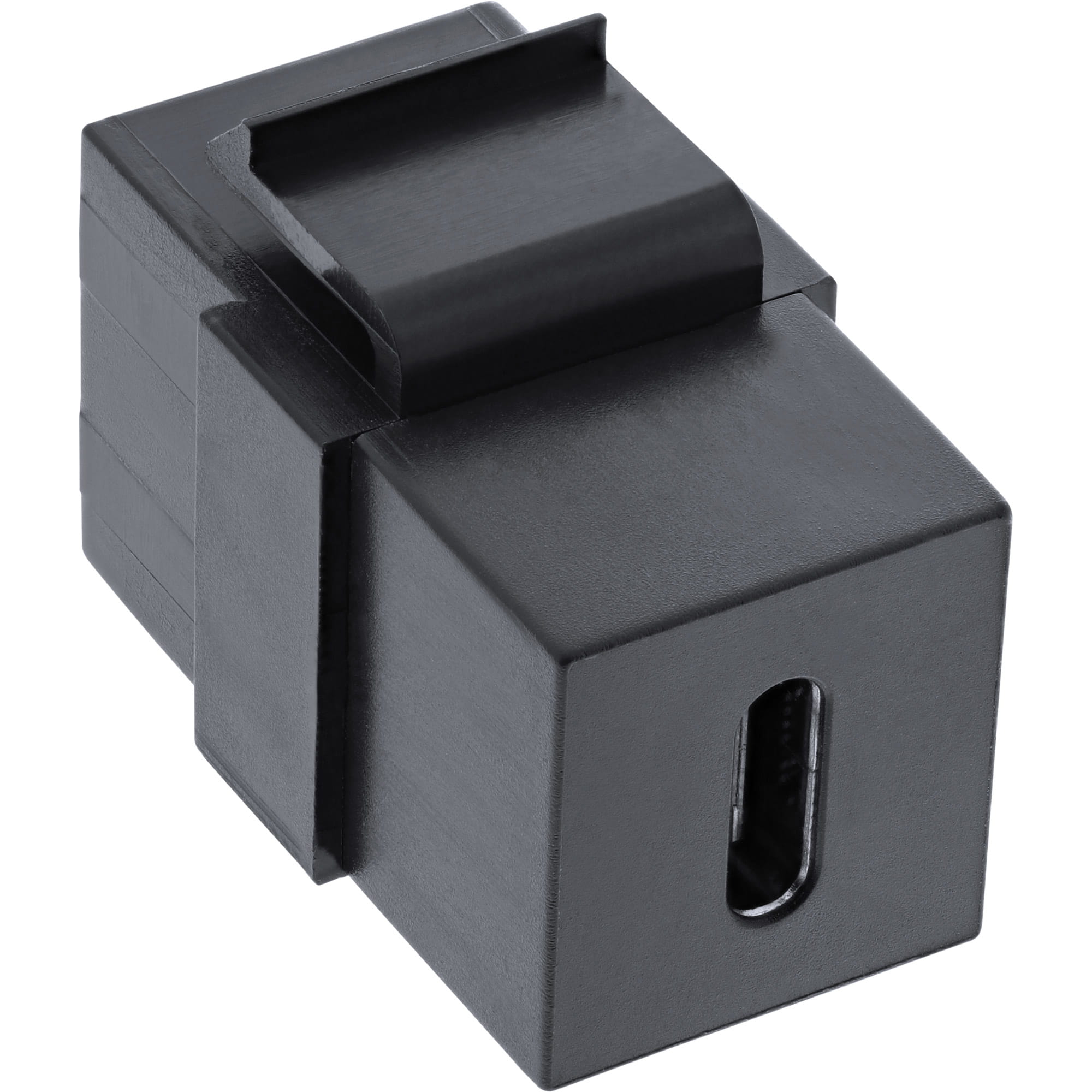 InLine USB 3.1 Keystone Snap-In Einsatz - USB-C Buchse / Buchse - schwarz