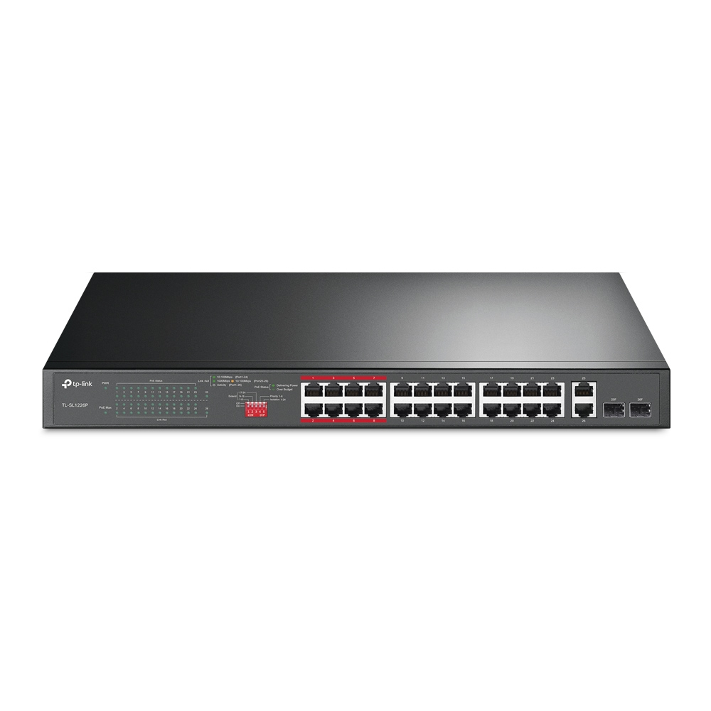 TP-LINK TL-SL1226P - Switch - unmanaged - 24 x 10/100 (PoE+)