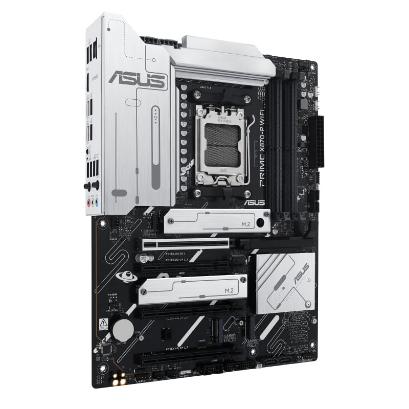 ASUS PRIME X870-P WIFI - Motherboard - ATX - Socket AM5 - AMD X870 Chipsatz - USB4, USB 3.2 Gen 2, USB-C 3.2 Gen2, USB 3.2 Gen 1 - Wi-Fi 7, Bluetooth, 2.5 Gigabit LAN - Onboard-Grafik (CPU erforderlich)