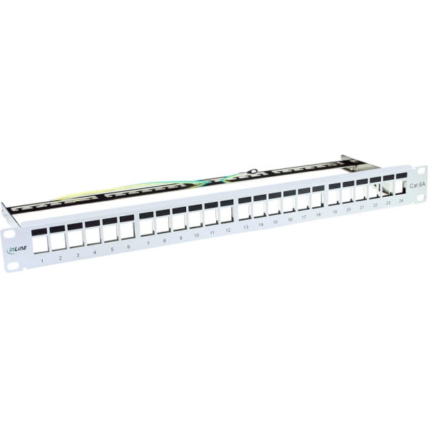 InLine Patchfeld Leerblech 24-fach - Keystone Snap-In  - 48,26cm (19") - 1HE