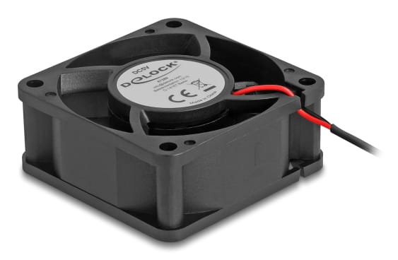 Delock Gehäuselüfter - axial - 60 mm - Schwarz